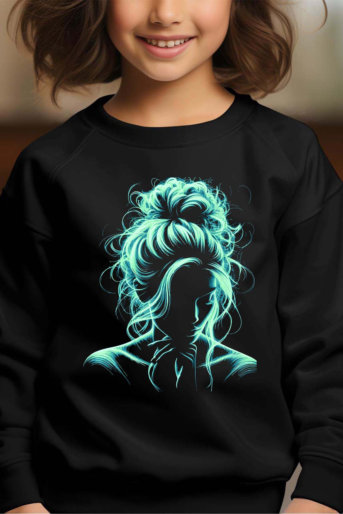Grossiste I.A.L.D FRANCE - Hair fun - Sweat Col Rond Fille