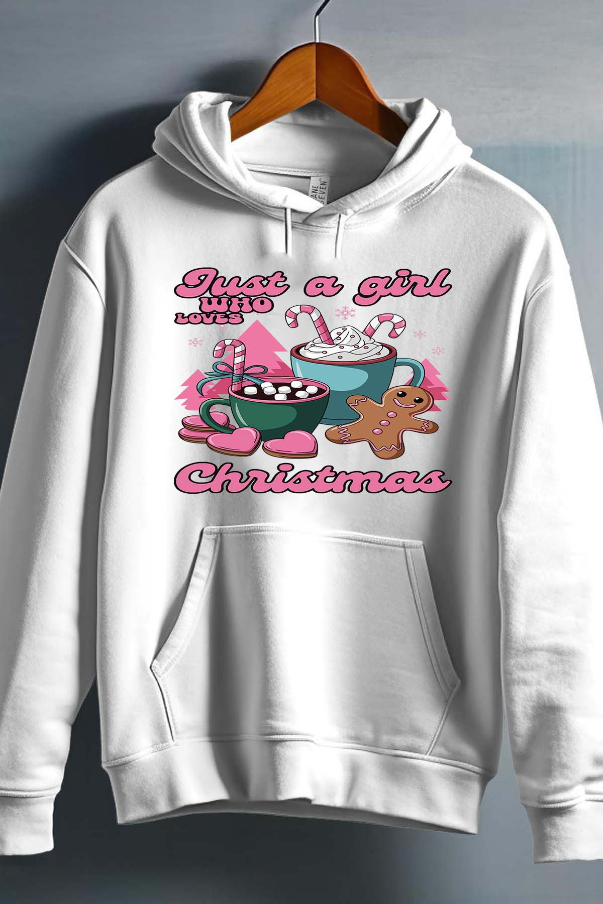 Wholesaler I.A.L.D FRANCE - Just a Girl Xmas - Girl's hooded sweatshirt