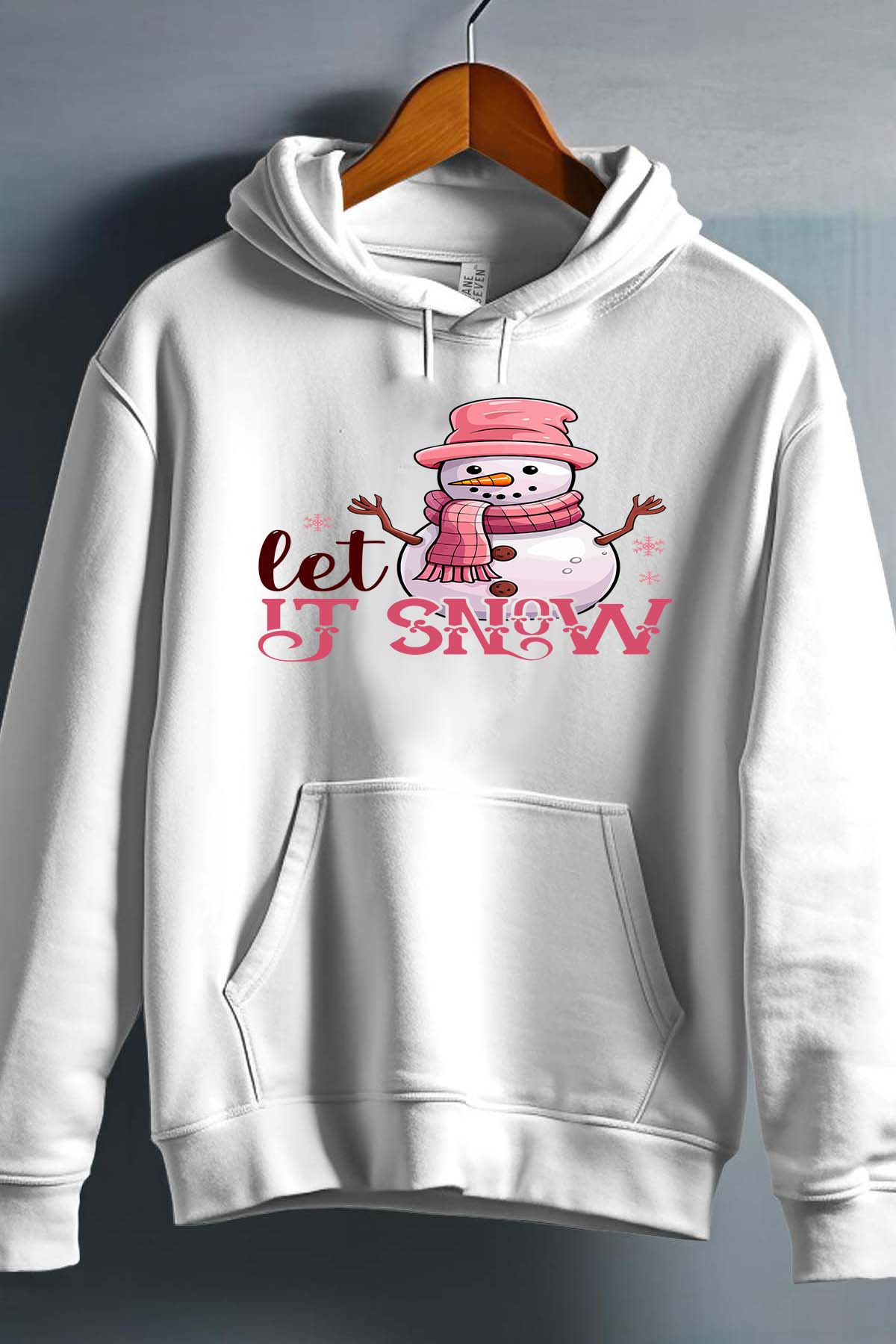 Wholesaler I.A.L.D FRANCE - Snow bonhomme - Girl's hooded sweatshirt