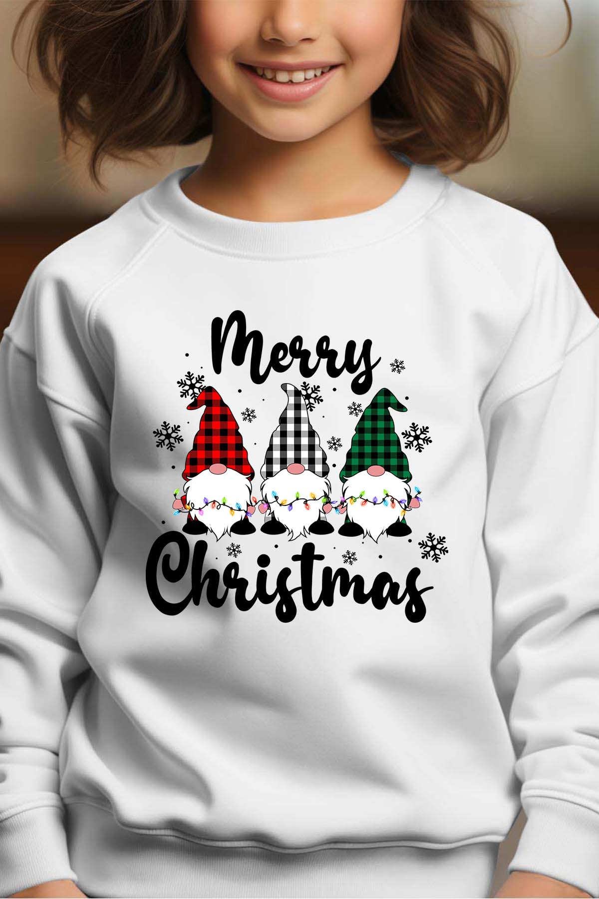 Wholesaler I.A.L.D FRANCE - Gnom christmas - Girl's Round Neck Sweatshirt