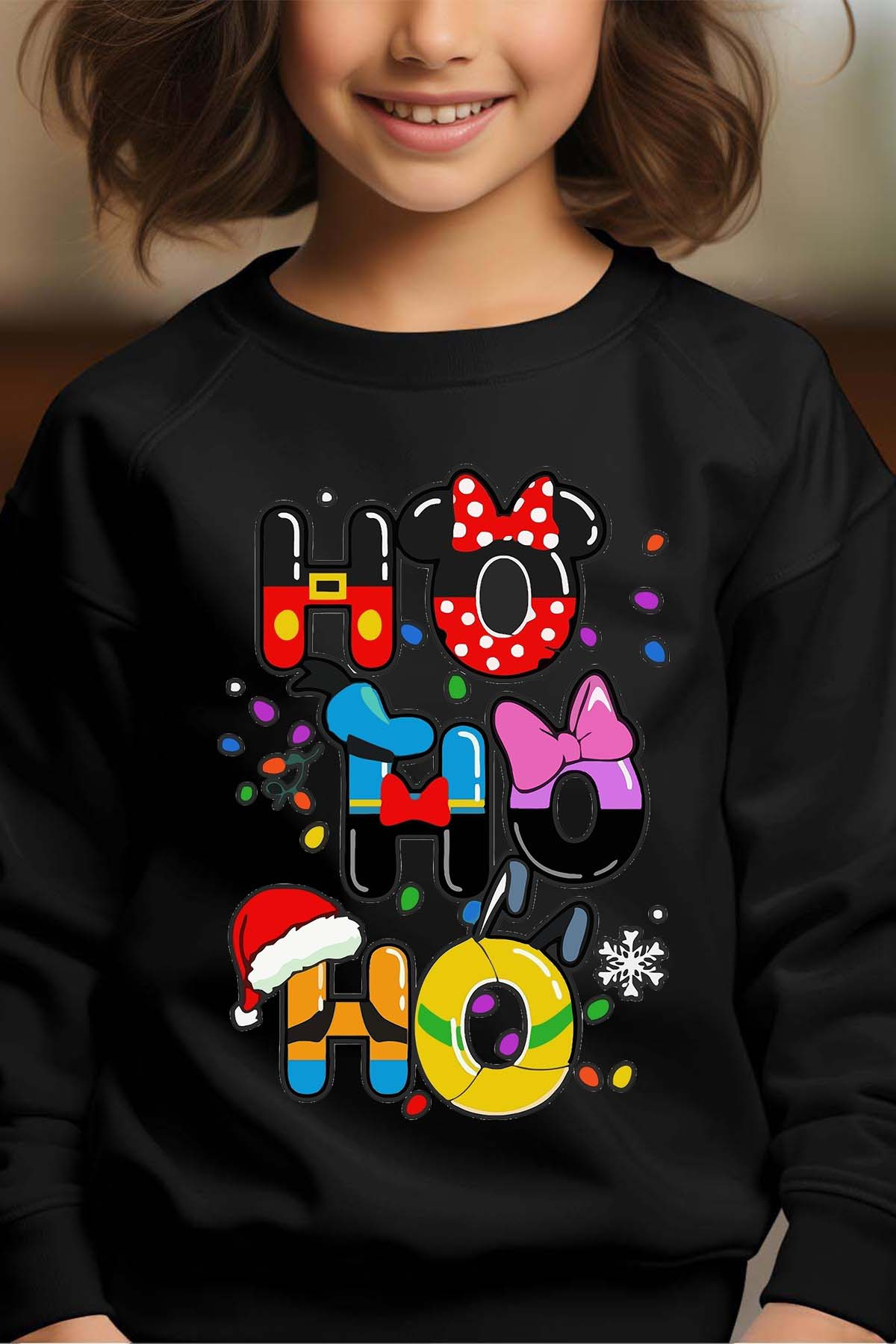 Wholesaler I.A.L.D FRANCE - Hohoho Disn - Girl's Round Neck Sweatshirt