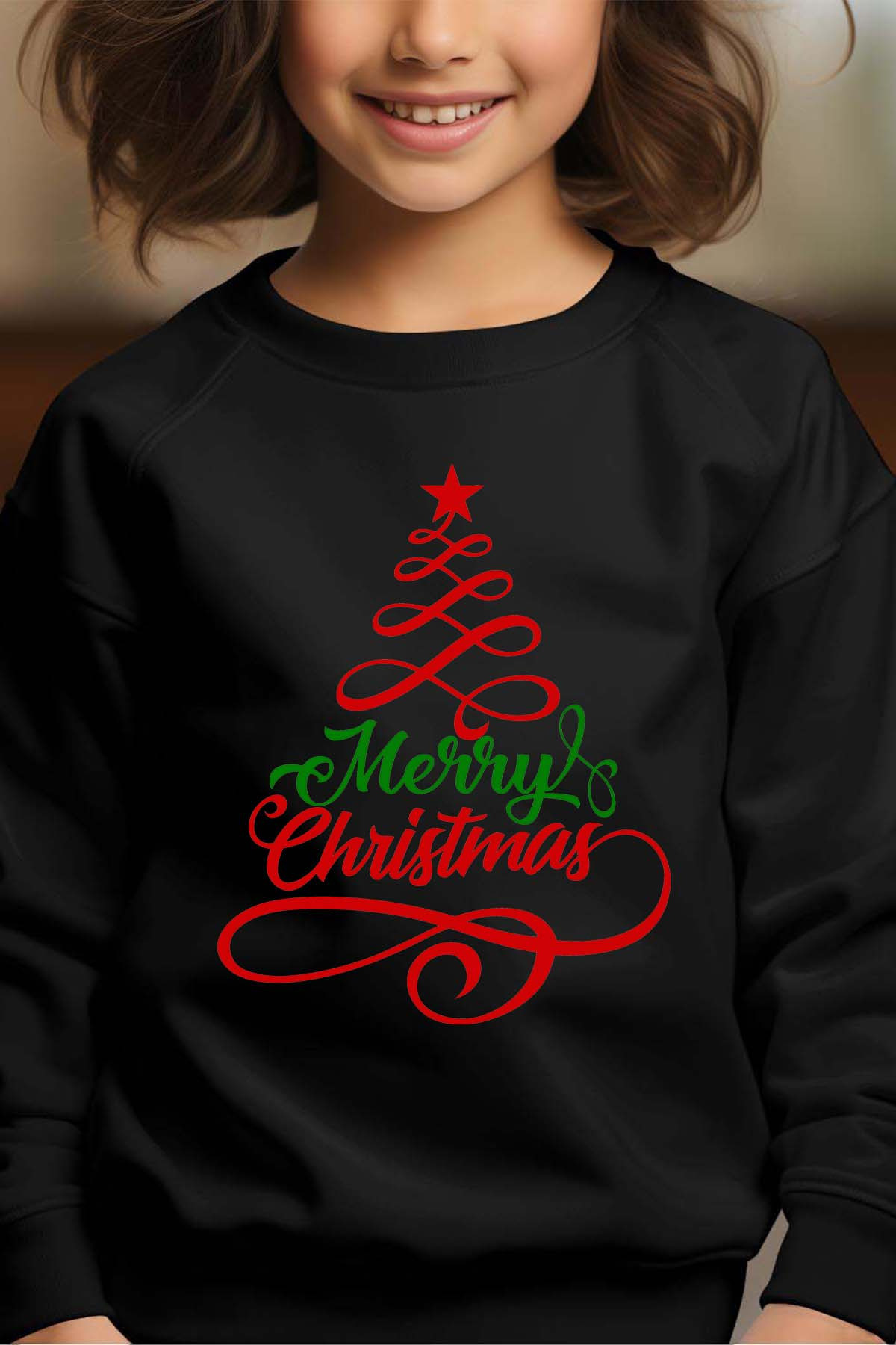 Wholesaler I.A.L.D FRANCE - Sapin Rubb - Girl's Round Neck Sweatshirt