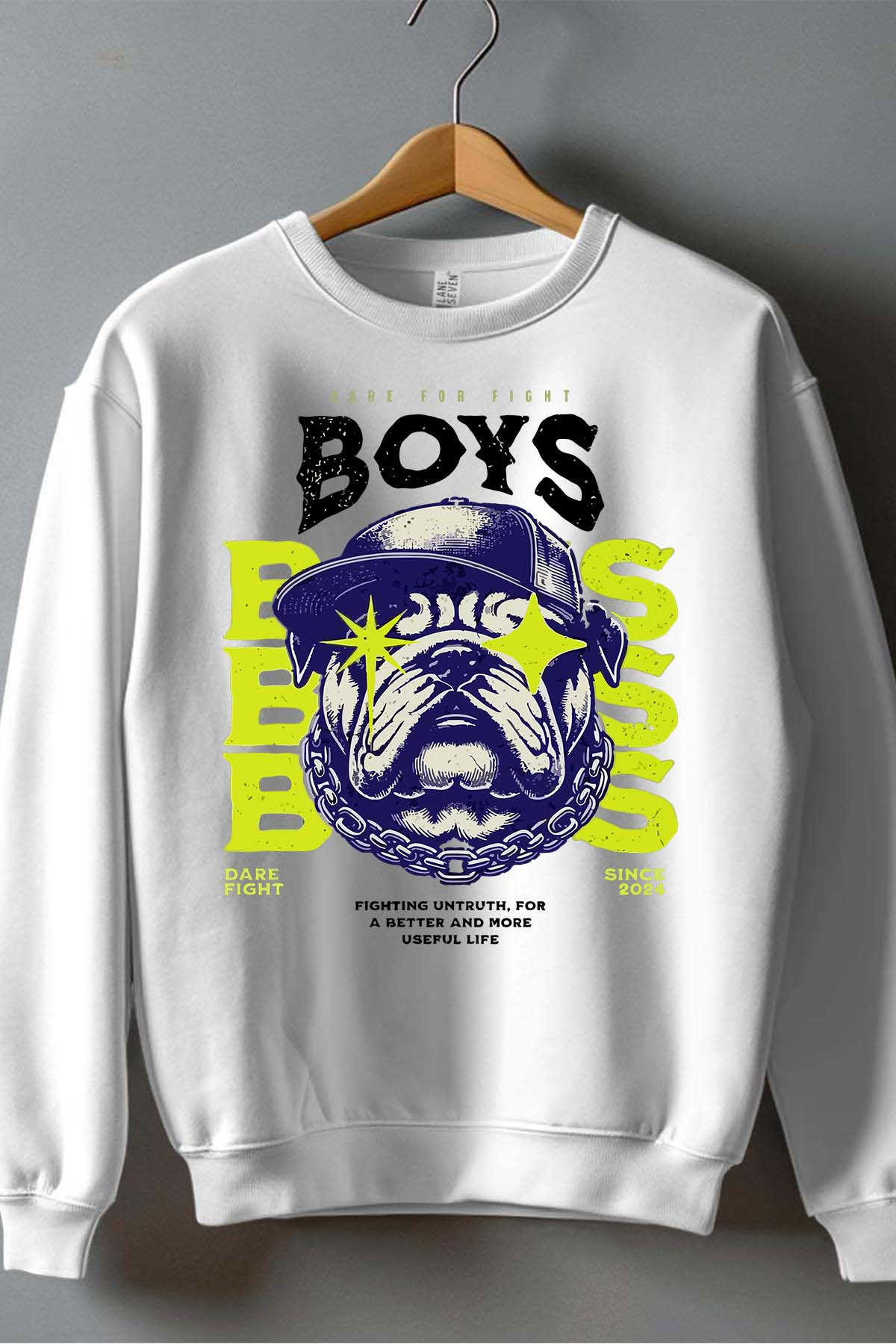 Wholesaler I.A.L.D FRANCE - Dog boy - Boy's Round Neck Sweatshirt