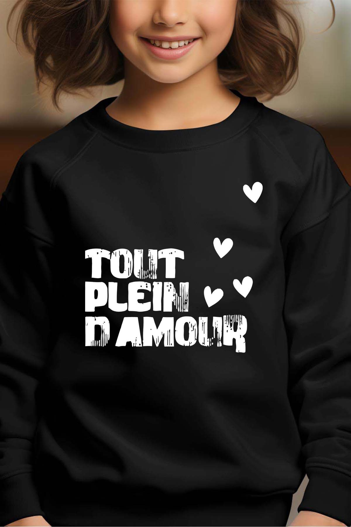 Grossiste I.A.L.D FRANCE - Têtue determinée - Sweat Col Rond Fille