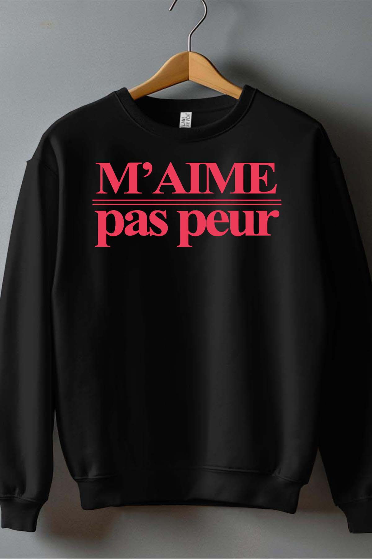 Grossiste I.A.L.D FRANCE - M'aime pas peur - Sweat Col Rond Garçon