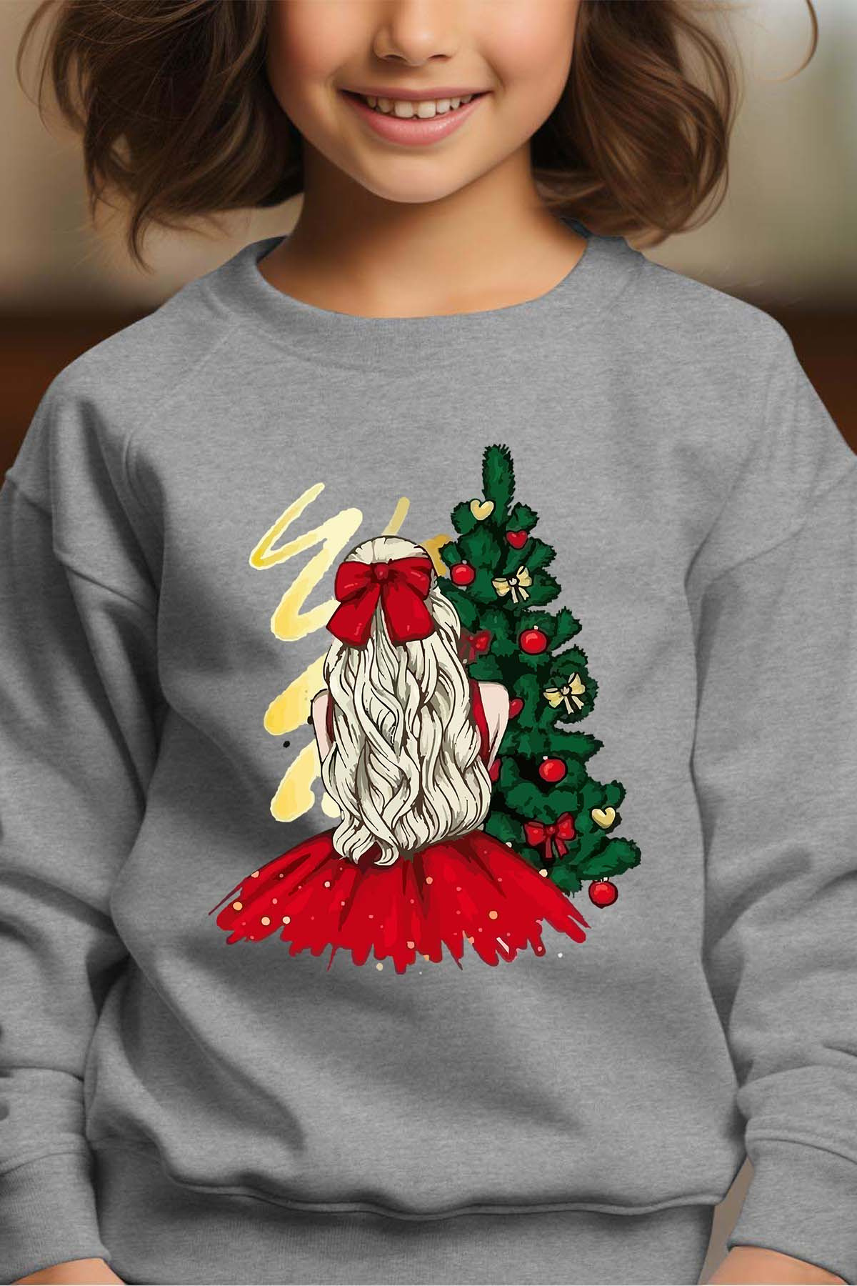 Grossiste I.A.L.D FRANCE - Blonde noel - Sweat Col Rond Fille