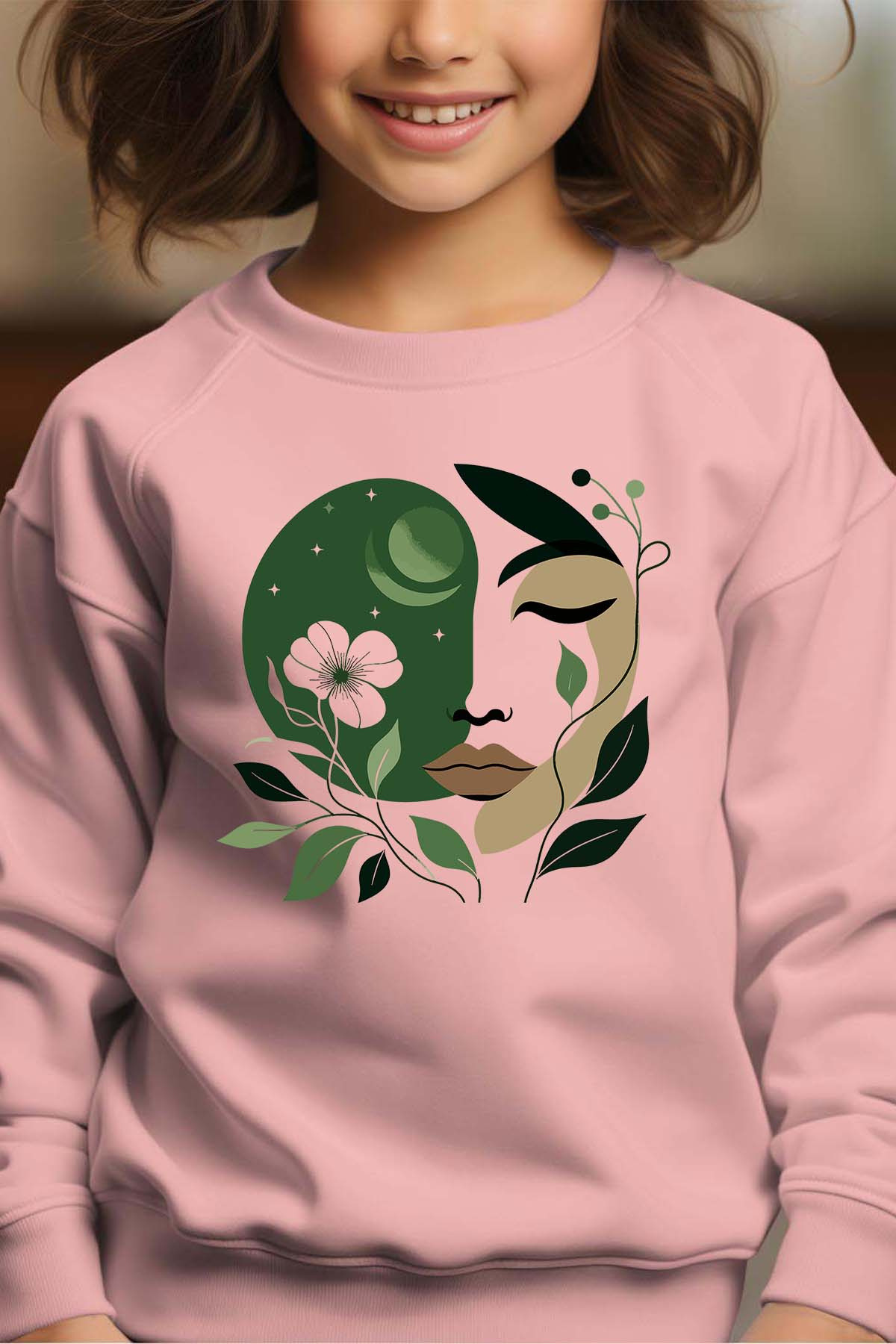 Grossiste I.A.L.D FRANCE - Head lune - Sweat Col Rond Fille