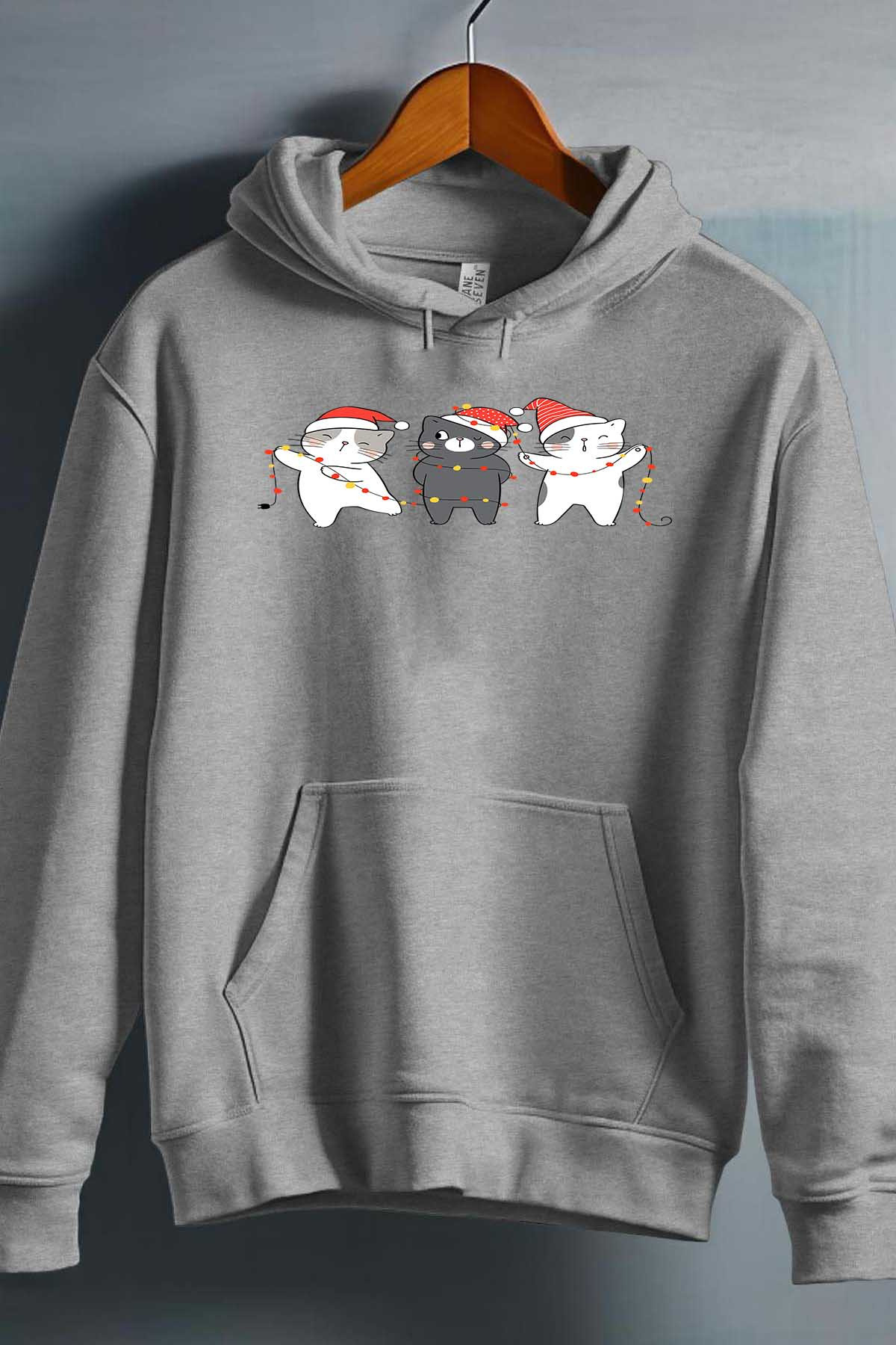 Wholesaler I.A.L.D FRANCE - Catmas with light - Hooded sweatshirt Girl