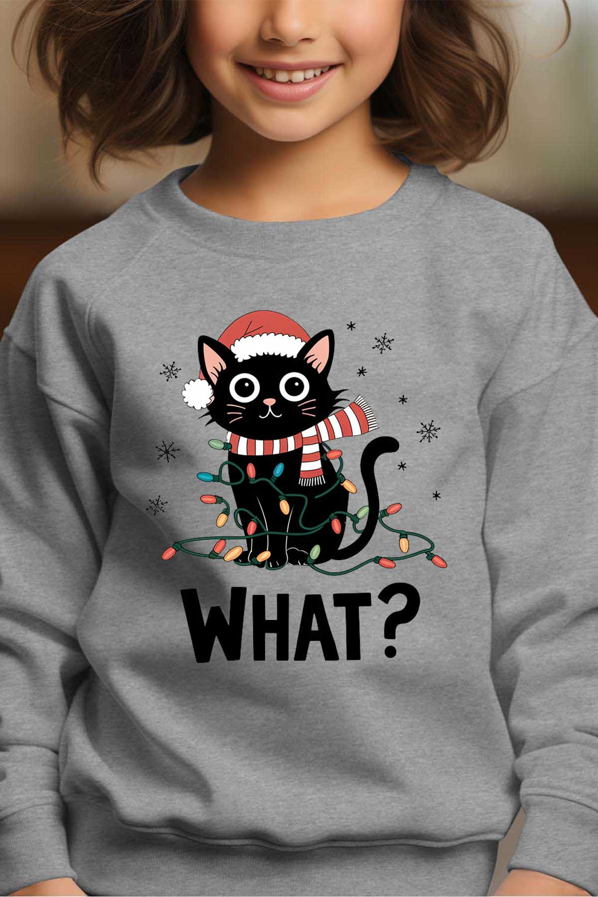 Wholesaler I.A.L.D FRANCE - Chat étonné - Crewneck sweatshirt Girl