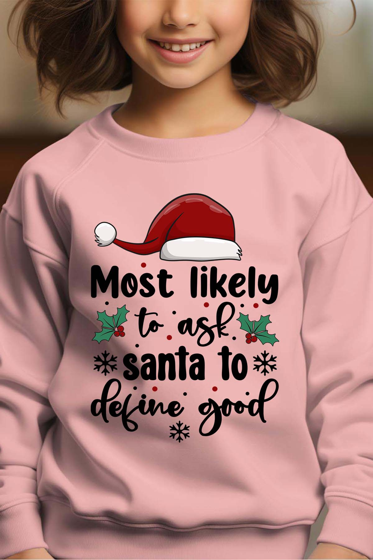 Grossiste I.A.L.D FRANCE - Likely Santa to - Sweat Col Rond Fille