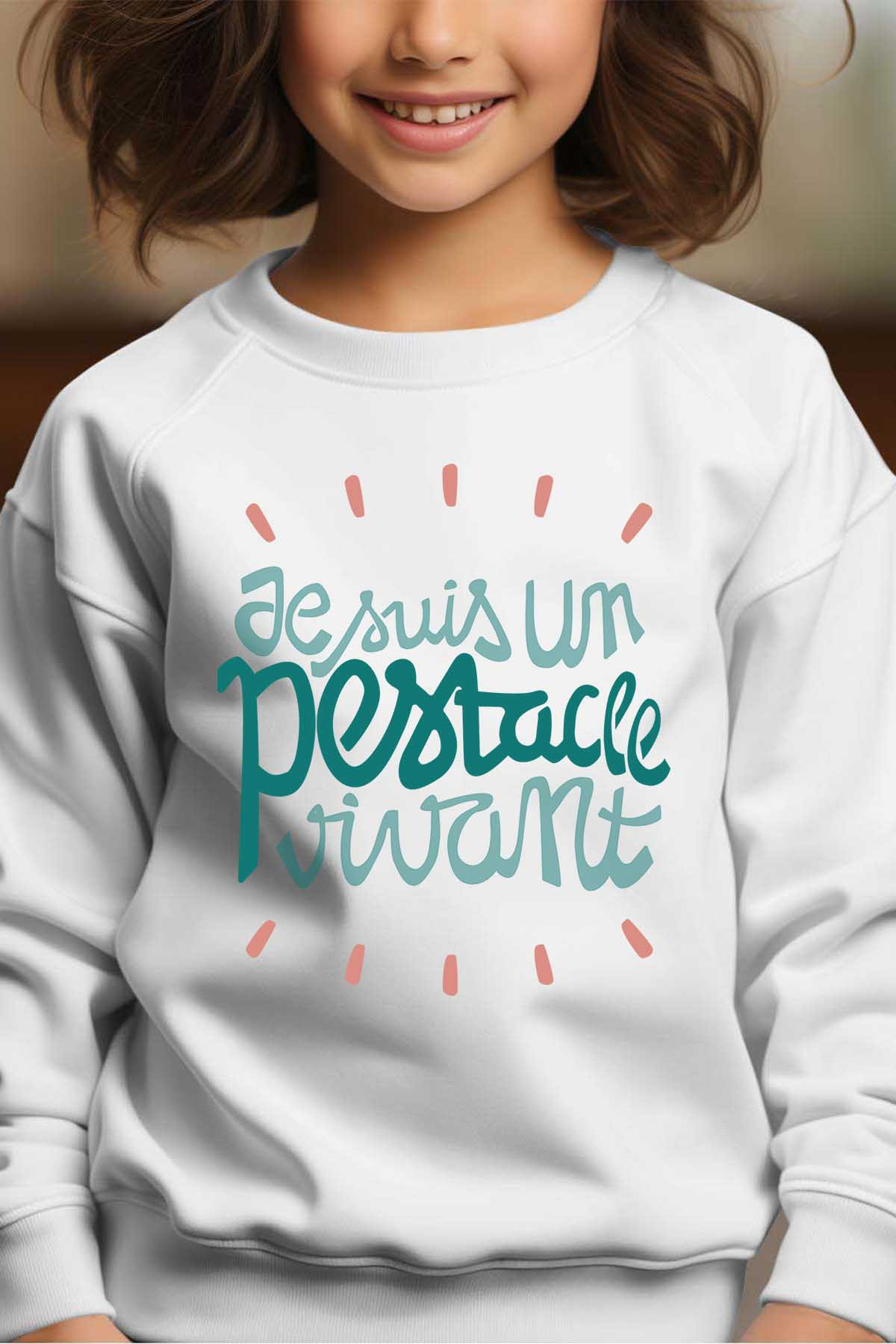 Grossiste I.A.L.D FRANCE - Pestacle - Sweat Col Rond Fille