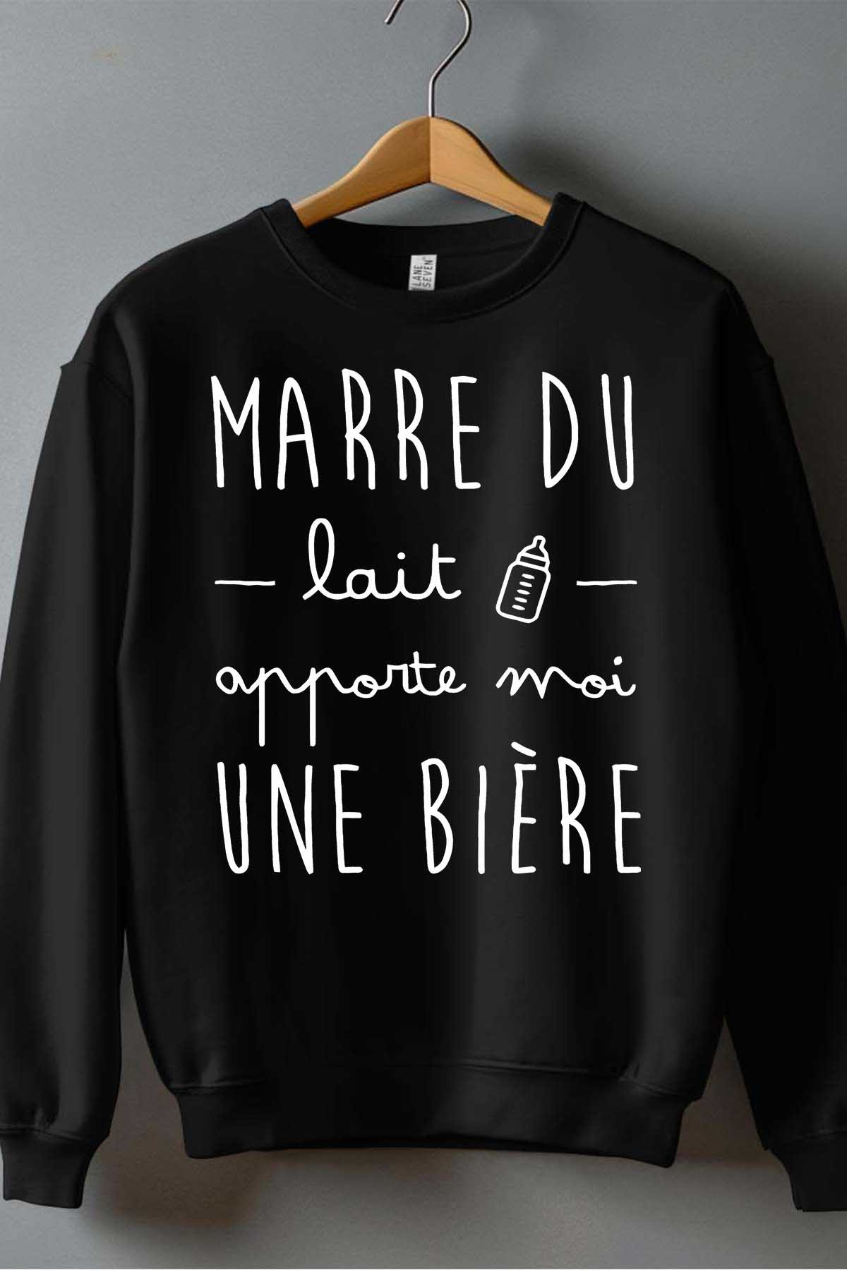 Grossiste I.A.L.D FRANCE - Marre du lait  - Sweat Col Rond Garçon