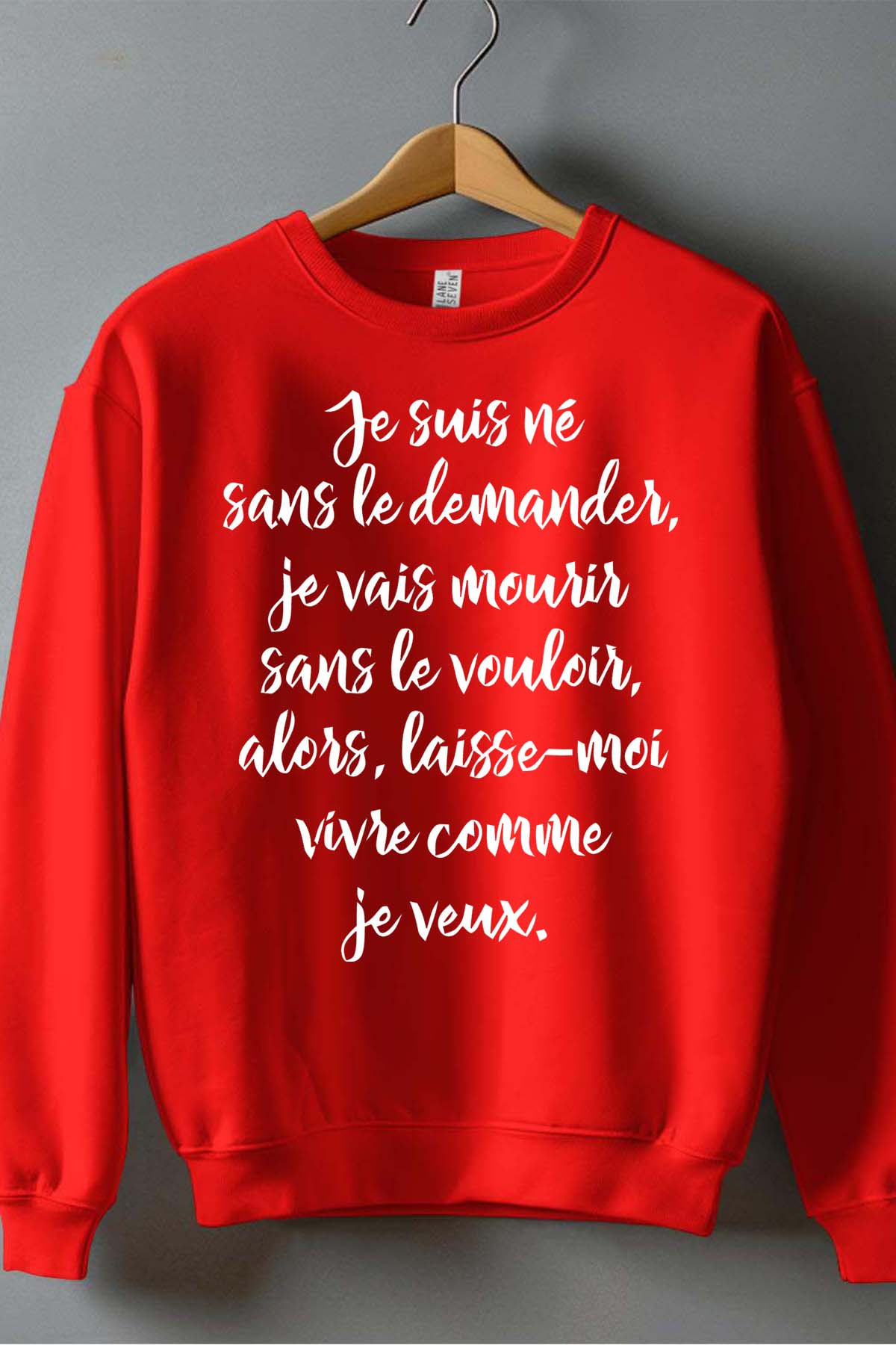 Grossiste I.A.L.D FRANCE - Né sans demander - Sweat Col Rond Garçon