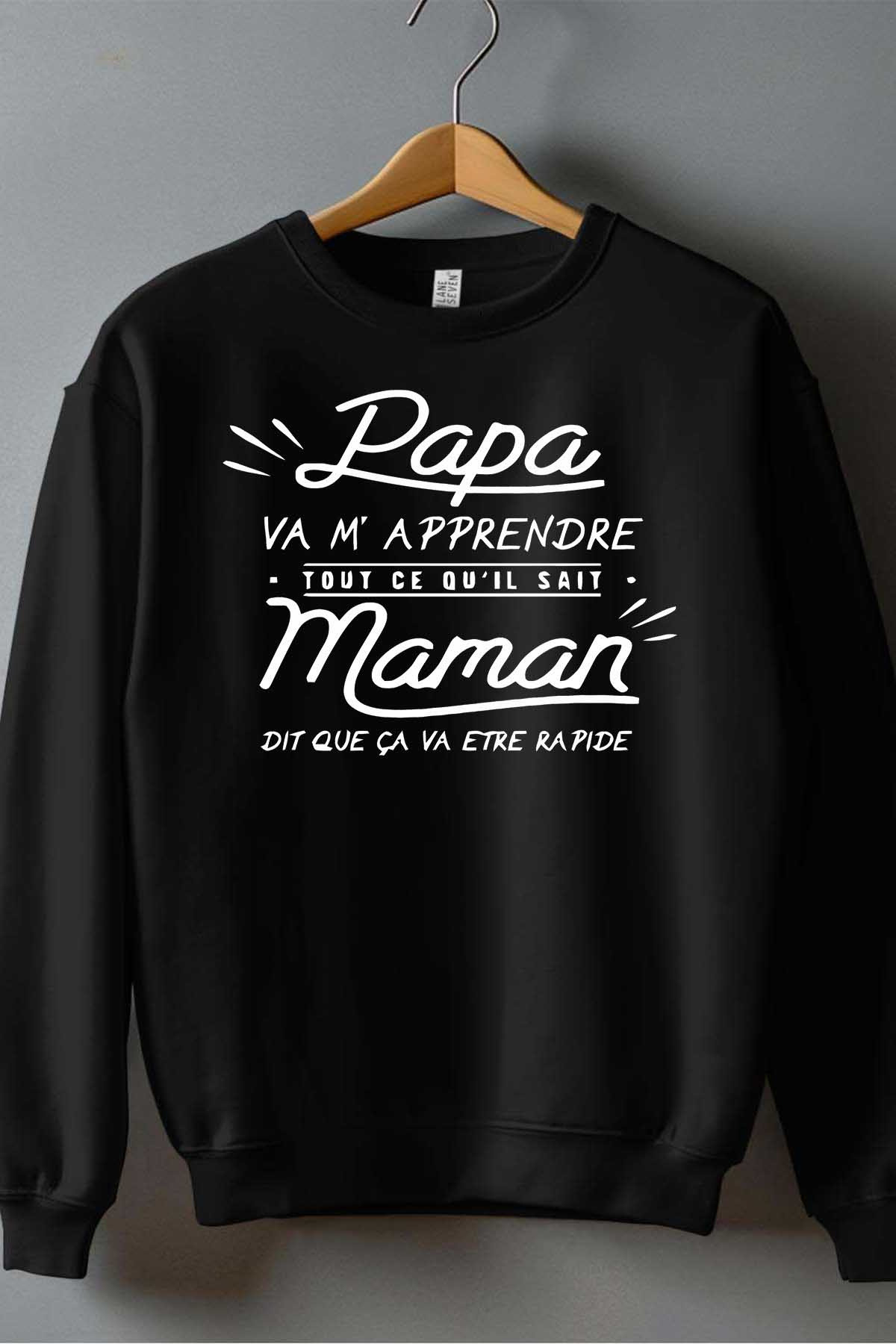 Mayorista I.A.L.D FRANCE - Papá enséñame - Sudadera Cuello Redondo Niño