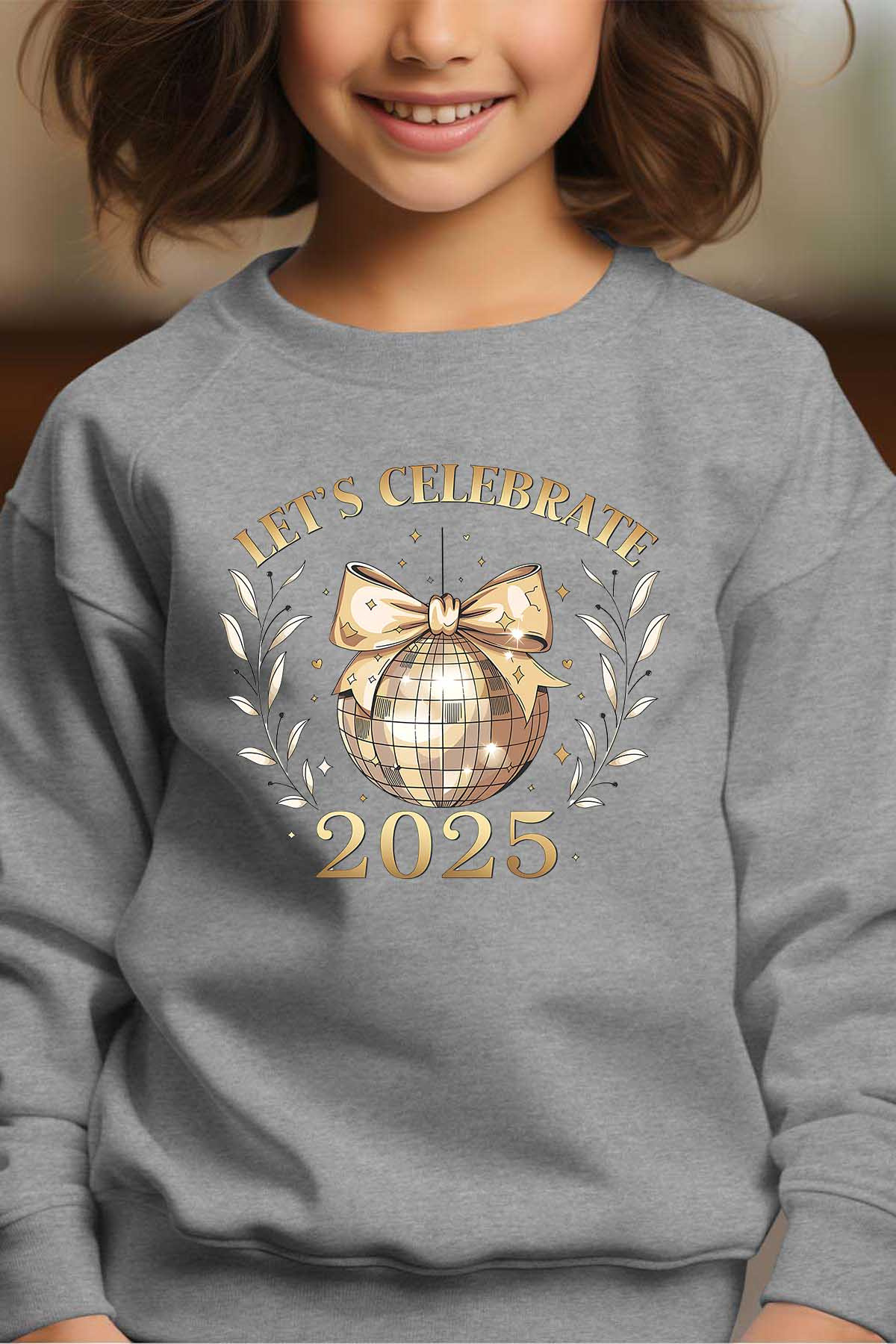 Grossiste I.A.L.D FRANCE - Boule facette25 - Sweat Col Rond Fille