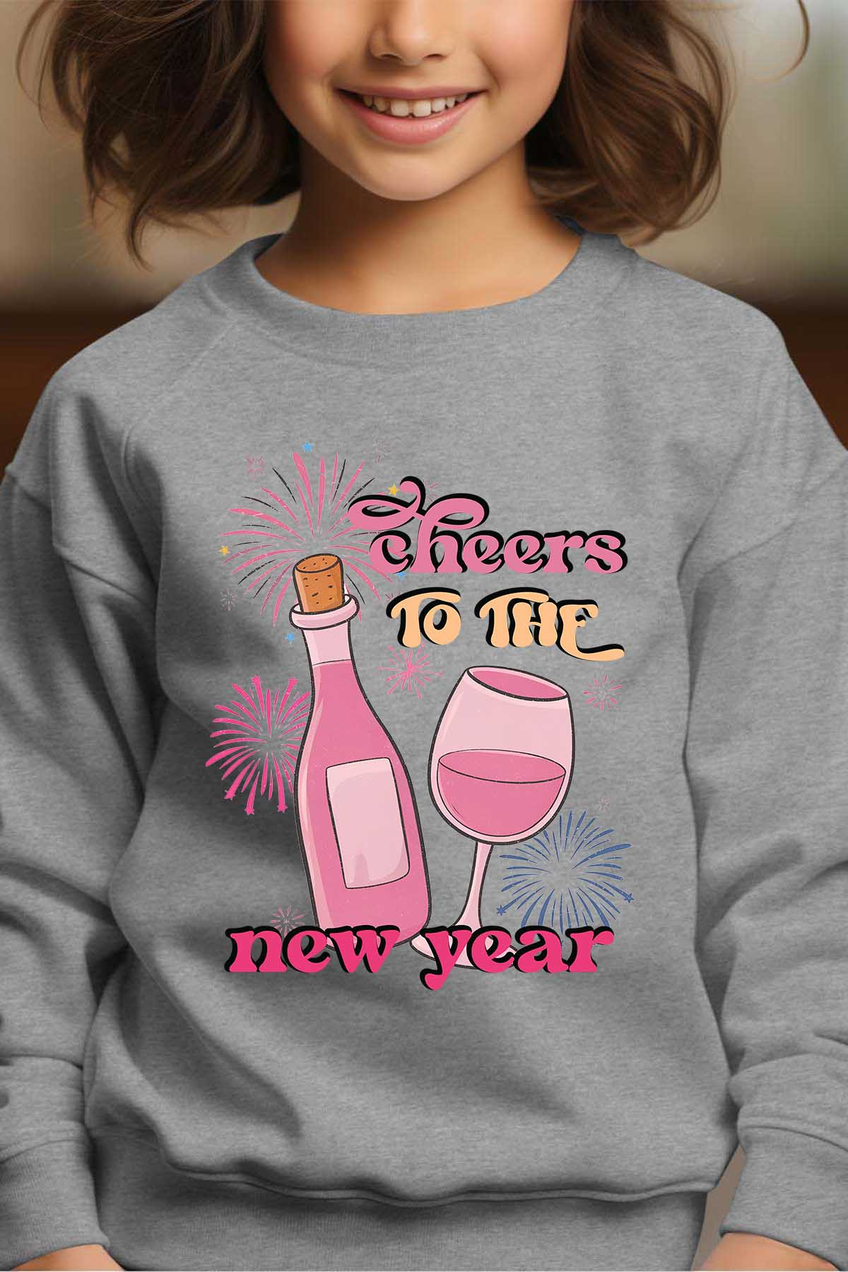 Grossiste I.A.L.D FRANCE - Cheers25 - Sweat Col Rond Fille