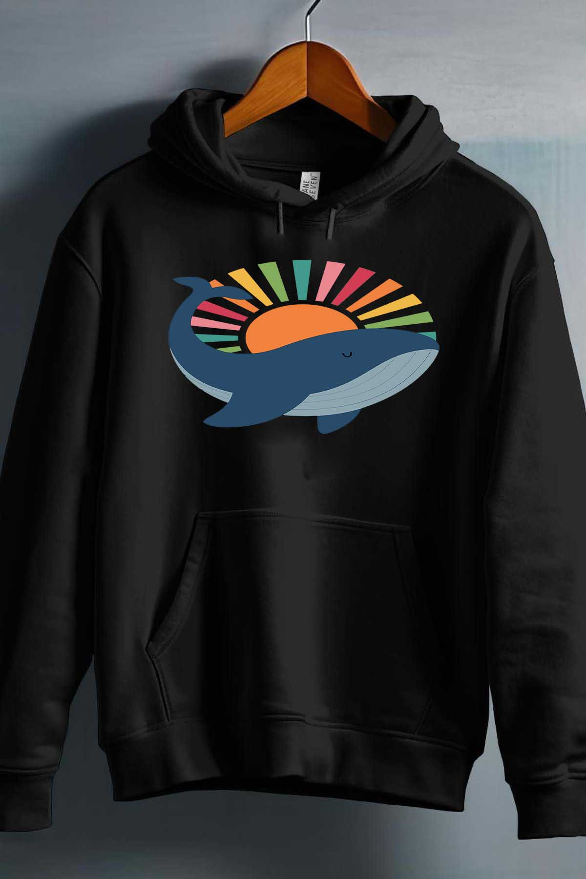 Grossiste I.A.L.D FRANCE - Baleine zen - Sweat Capuche Fille