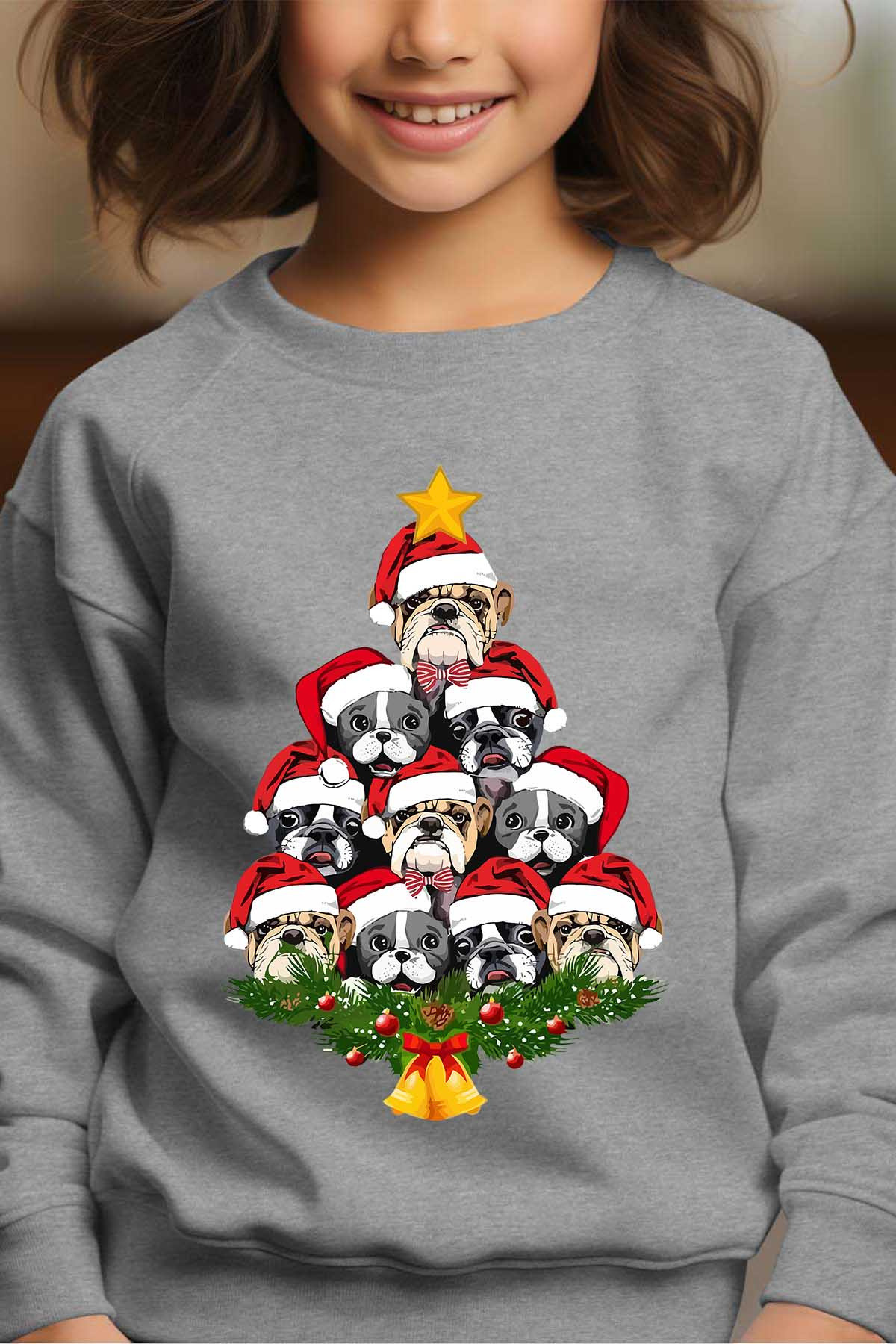 Grossiste I.A.L.D FRANCE - Sapin chien - Sweat Col Rond Fille