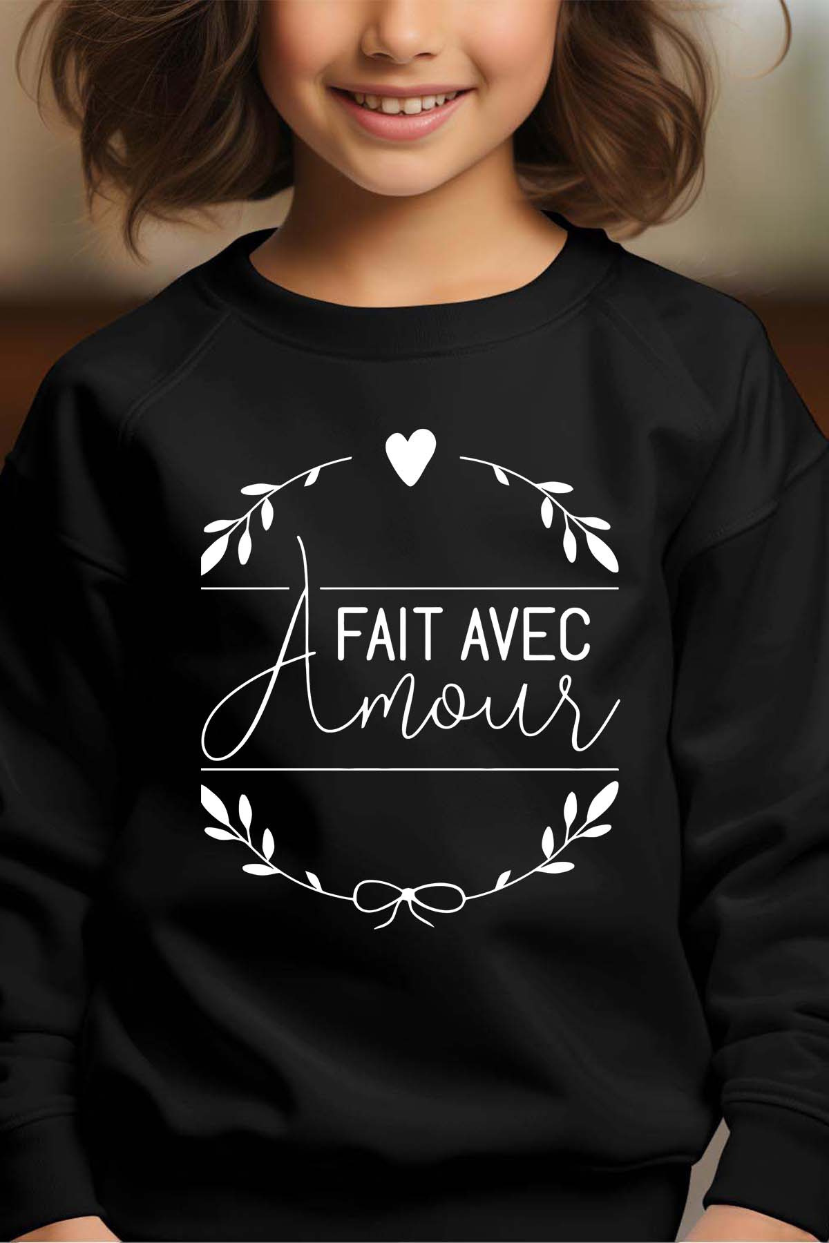 Mayorista I.A.L.D FRANCE - With love - Sudadera Cuello Redondo Niña
