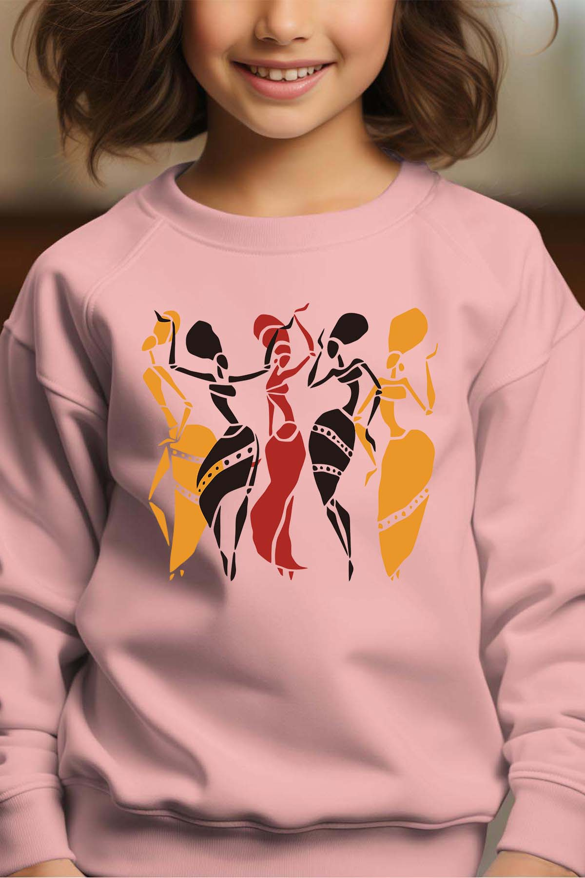 Grossiste I.A.L.D FRANCE - Village afro - Sweat Col Rond Fille