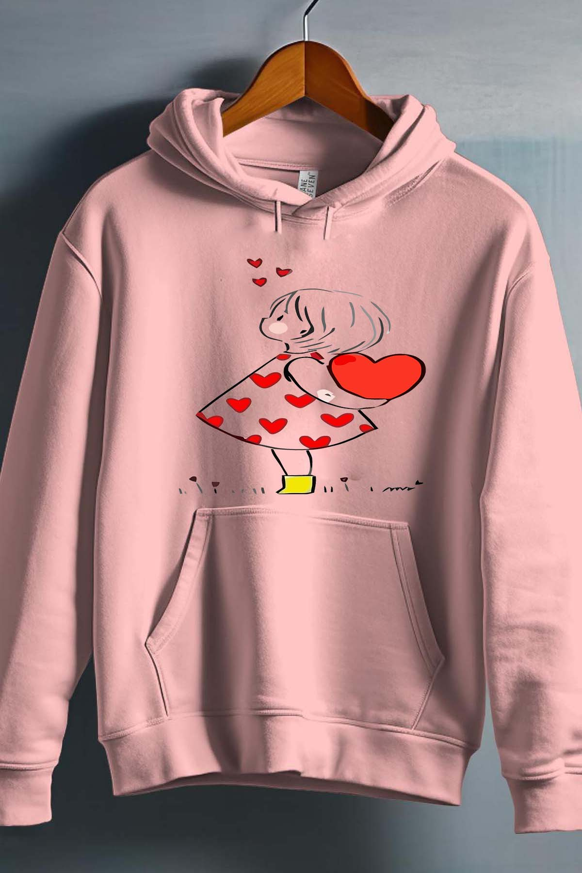Grossiste I.A.L.D FRANCE - Heart dos - Sweat Capuche Fille