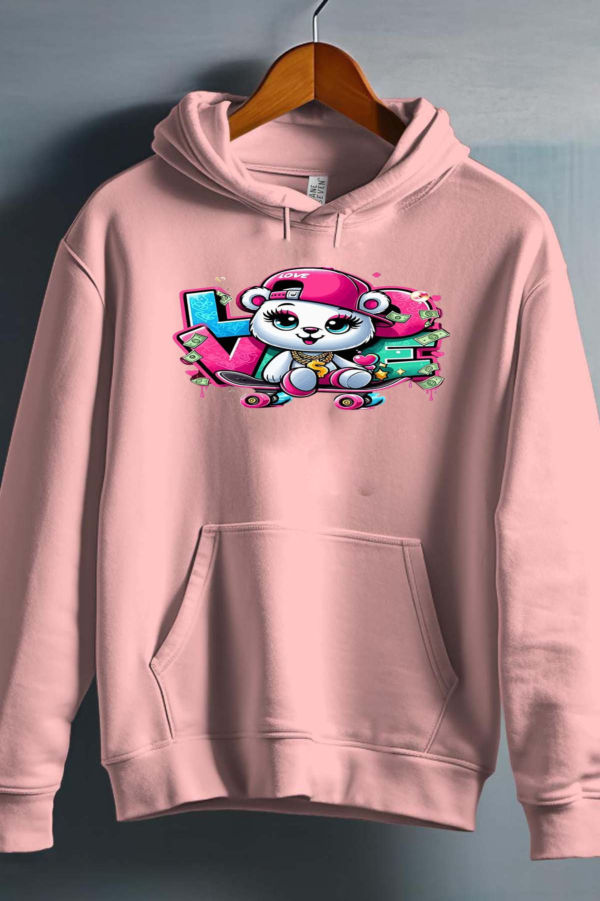 Grossiste I.A.L.D FRANCE - Nounours live skate - Sweat Capuche Fille