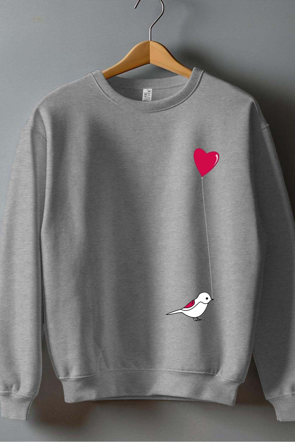 Grossiste I.A.L.D FRANCE - Bird heart - Sweat Col Rond Fille