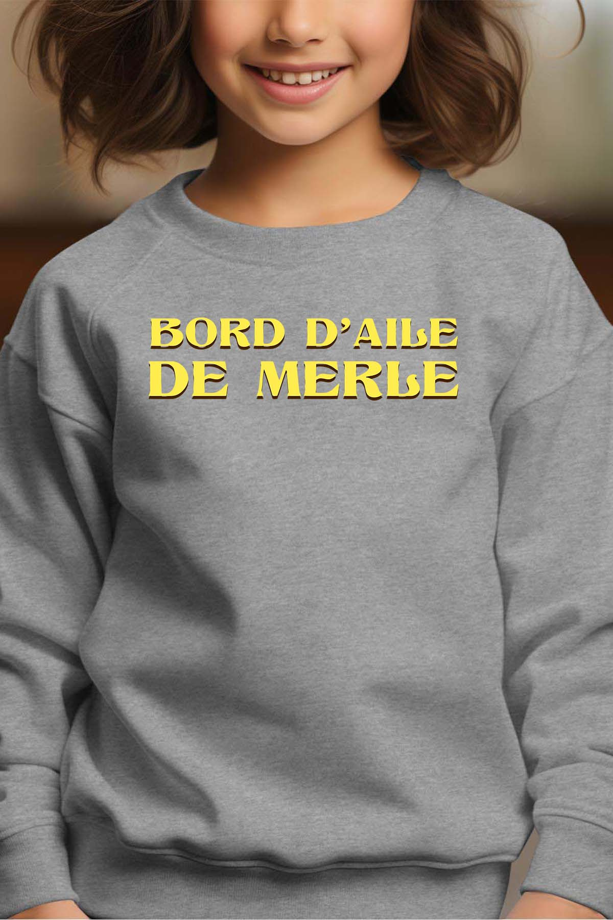 Grossiste I.A.L.D FRANCE - Bord ailes - Sweat Col Rond Fille