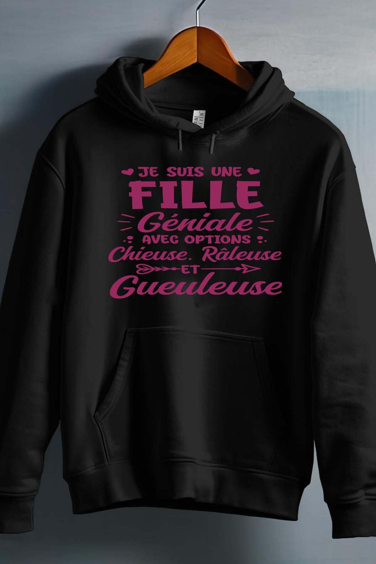 Großhändler I.A.L.D FRANCE - Geniale Mädchen Meckertante - Kapuzenpullover Mädchen