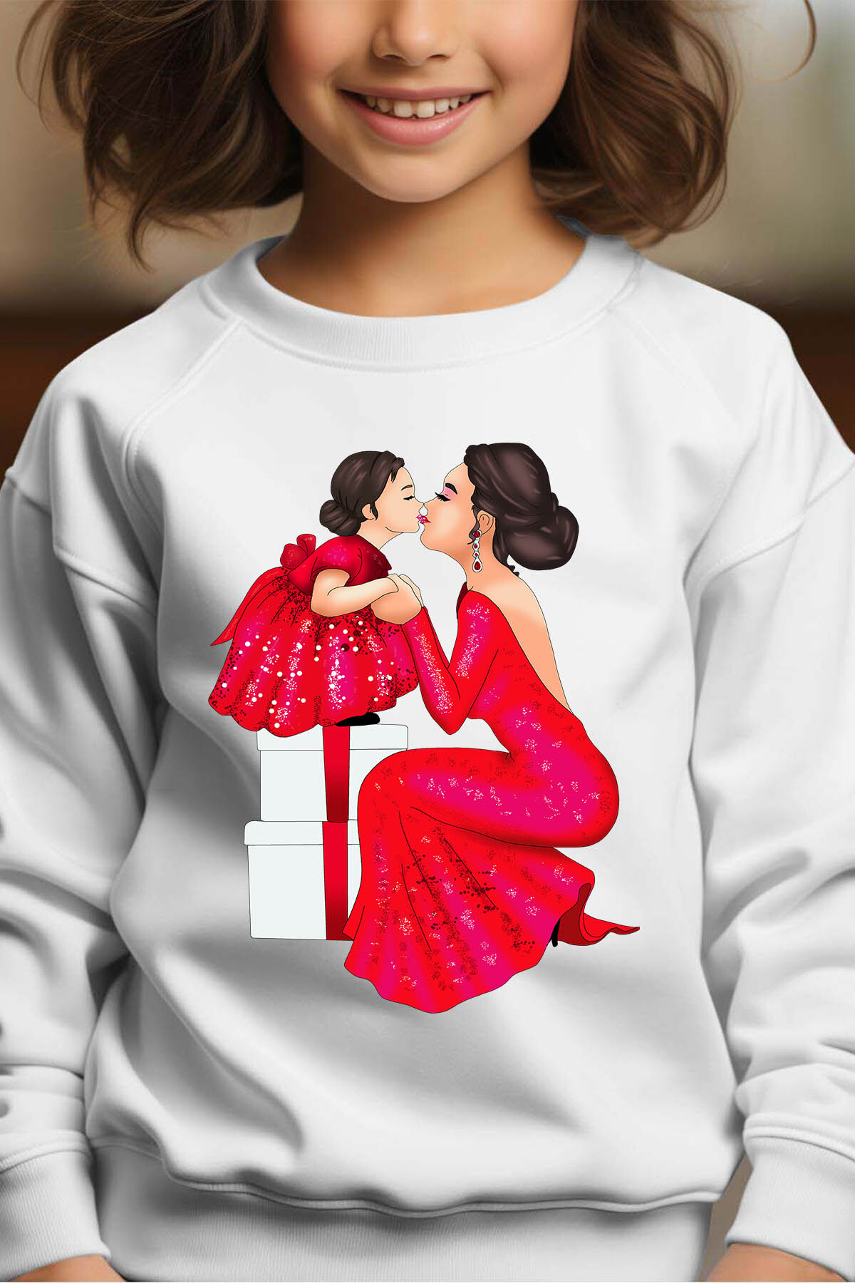 Großhändler I.A.L.D FRANCE - Gala Familie - Runde Mädchen Sweatshirt