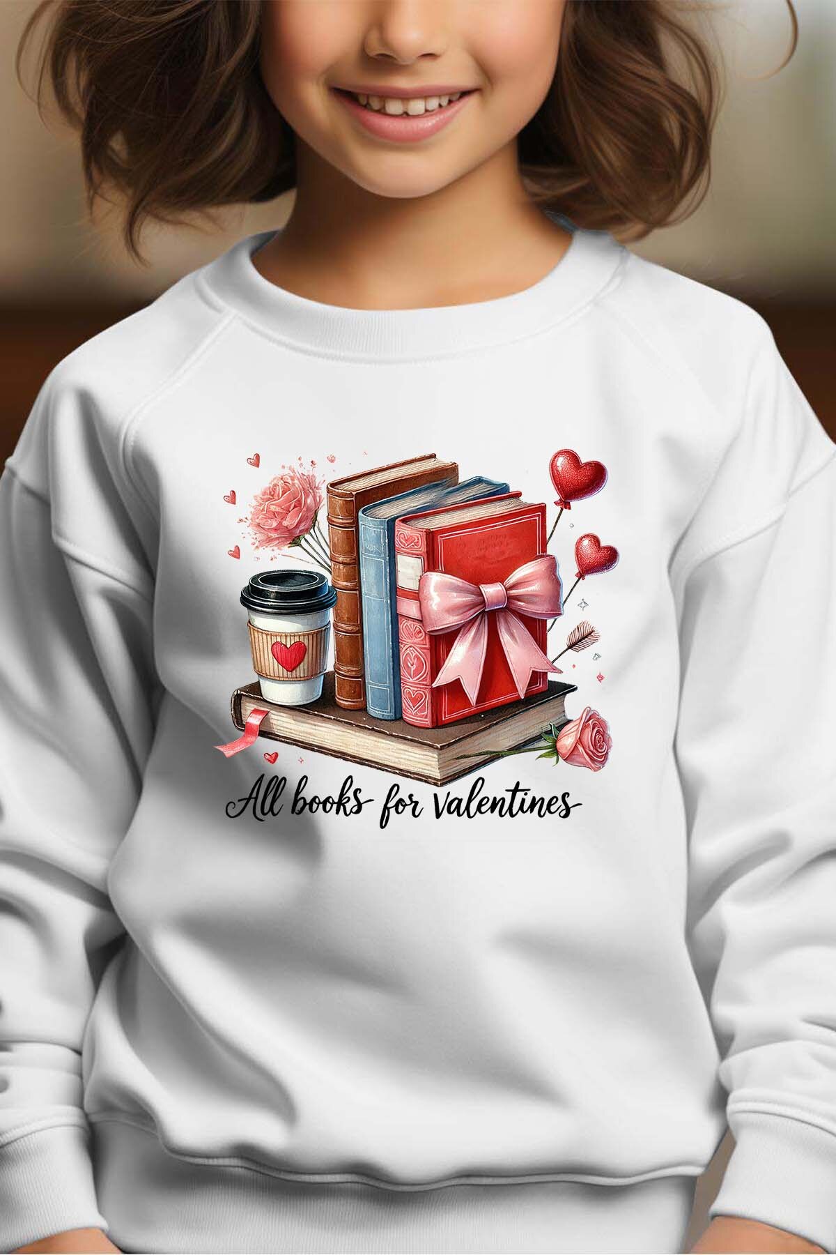 Grossiste I.A.L.D FRANCE - Books For Valentines - Sweat Col Rond Fille