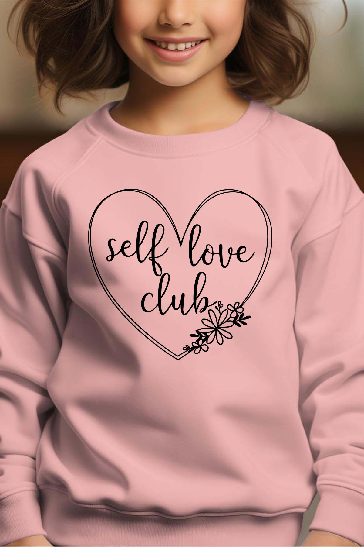 Wholesaler I.A.L.D FRANCE - Self love club - Crewneck sweatshirt Girl