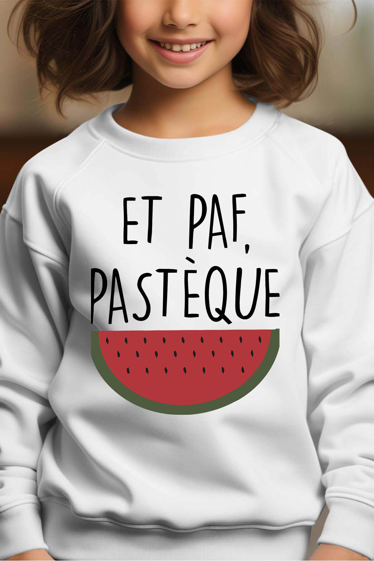 Wholesaler I.A.L.D FRANCE - paf pasteque - Crewneck sweatshirt Girl