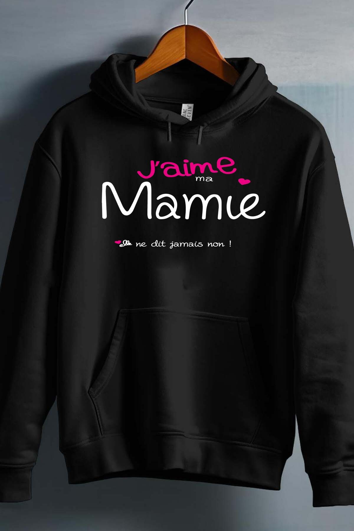 Grossista I.A.L.D FRANCE - Mamie jamais non - Felpa con cappuccio Ragazza