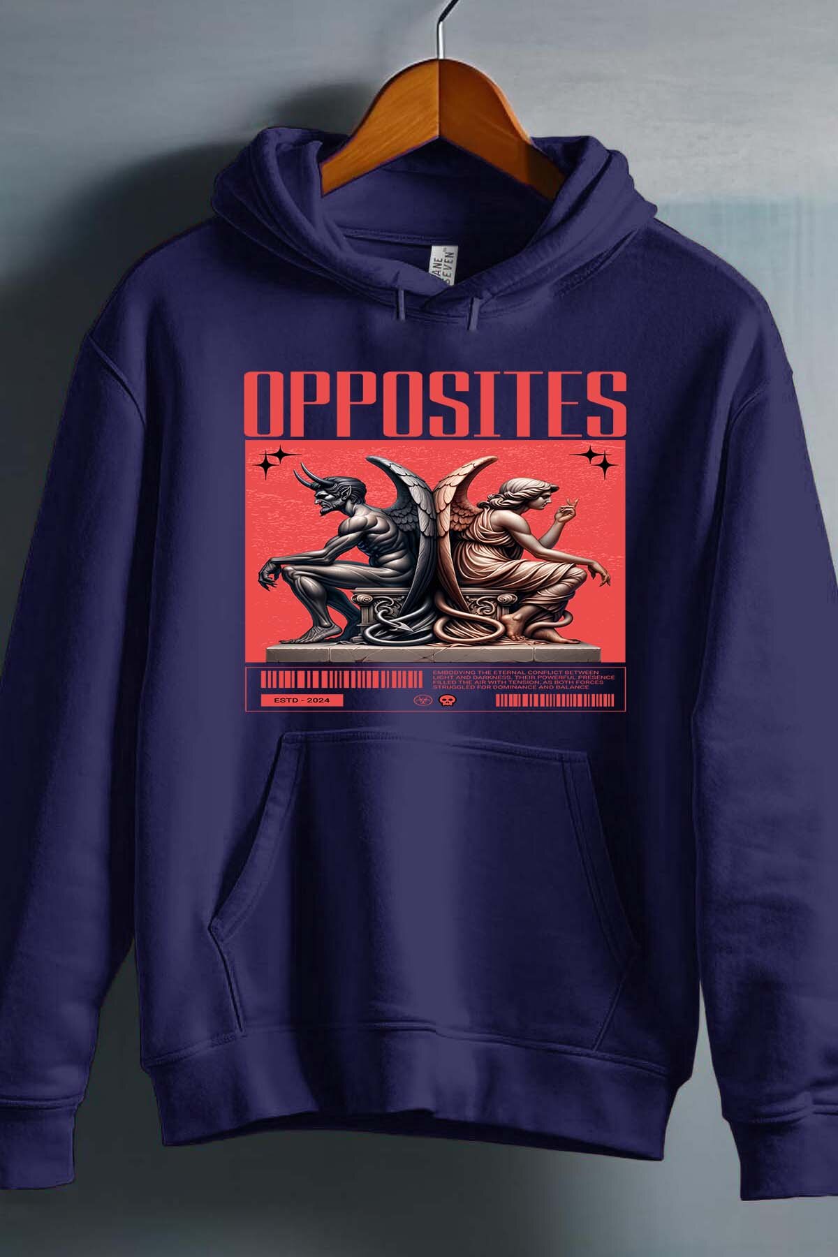 Grossista I.A.L.D FRANCE - OPPOSITES - Felpa con Cappuccio Ragazzo
