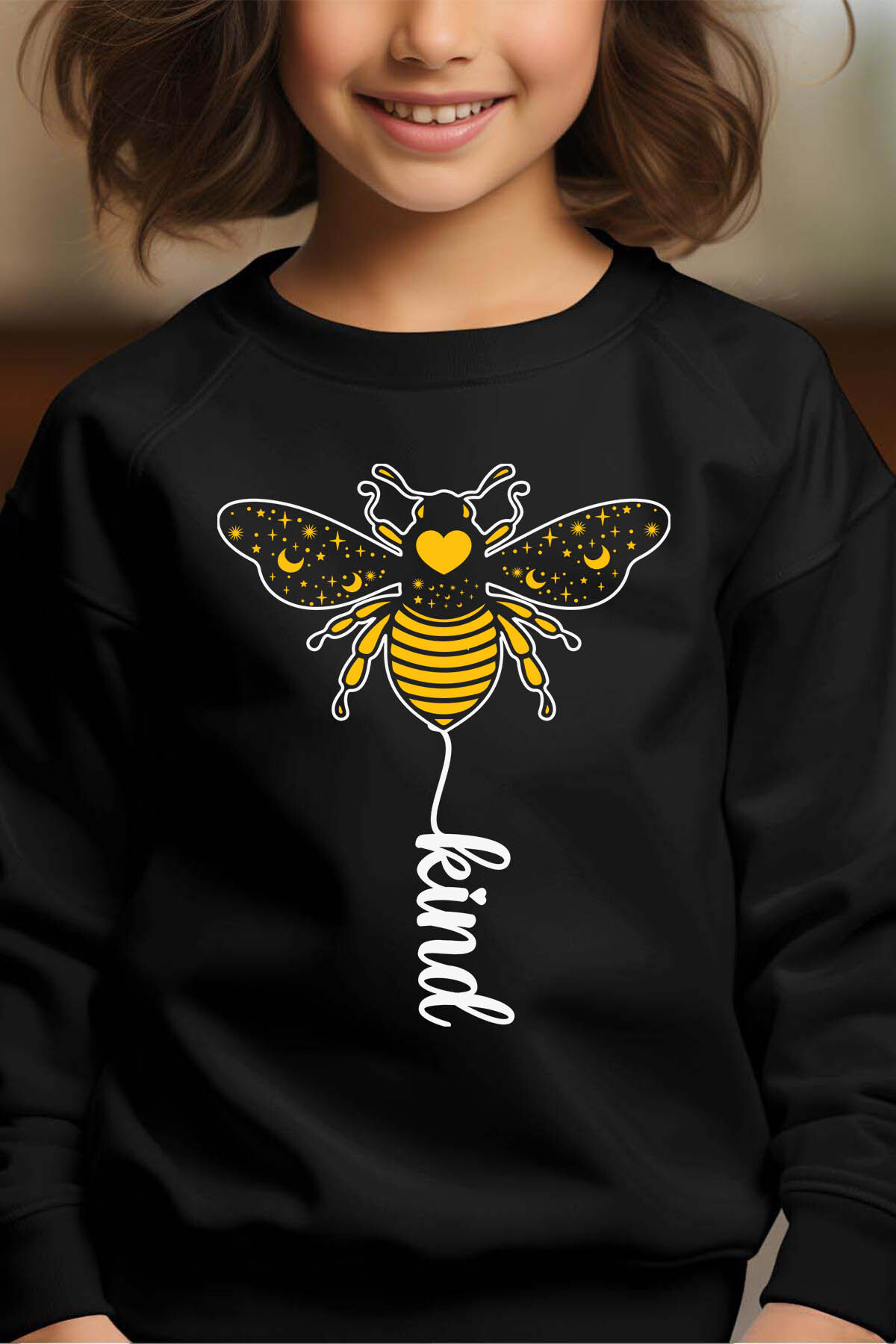 Mayorista I.A.L.D FRANCE - Amable abeja - sudadera de niña redonda