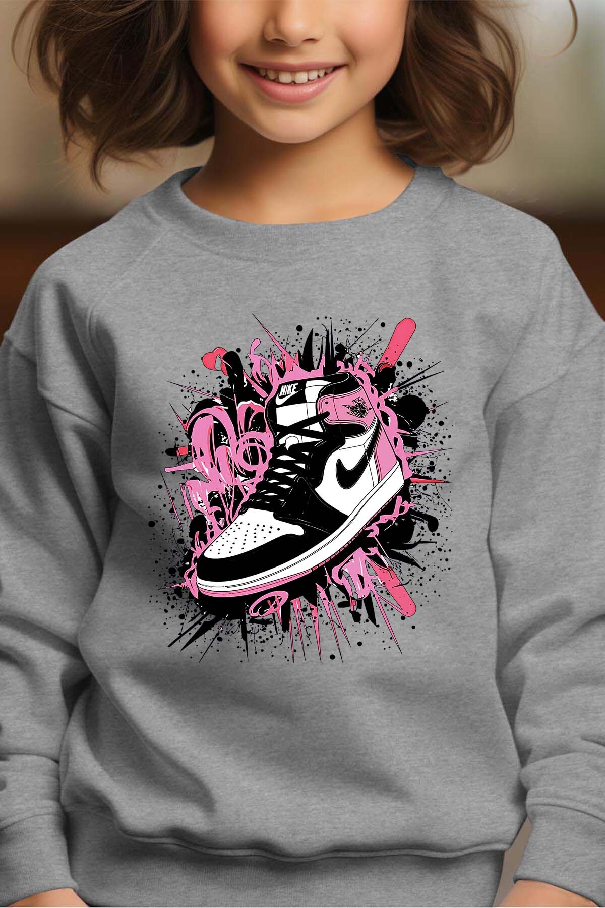 Grossista I.A.L.D FRANCE - Force Pink - Felpa girocollo ragazza