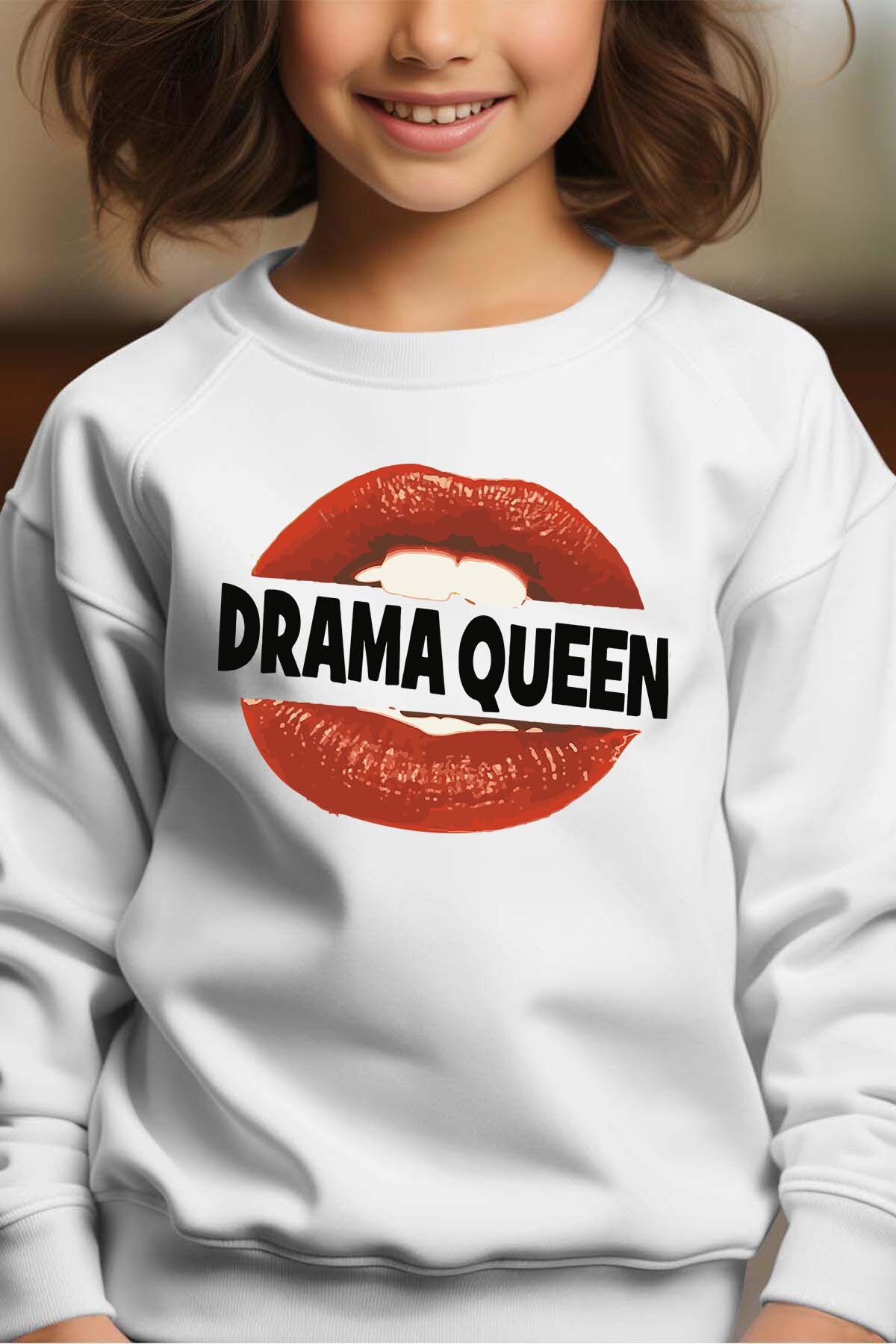 Grossiste I.A.L.D FRANCE - Drama Queen - Sweat Col Rond Fille