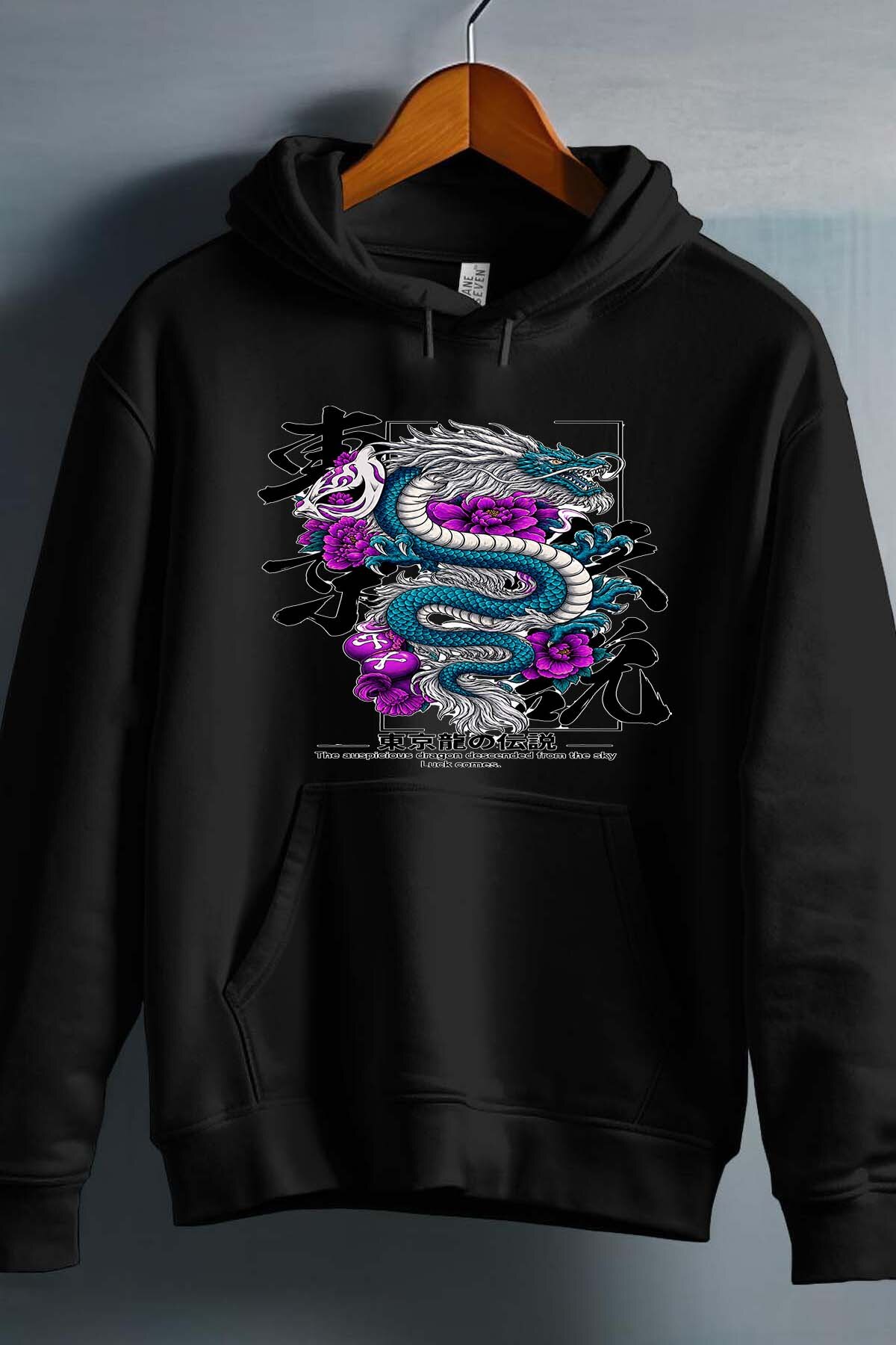 Grossiste I.A.L.D FRANCE - Blue dragon warrior - Sweat Capuche Garçon