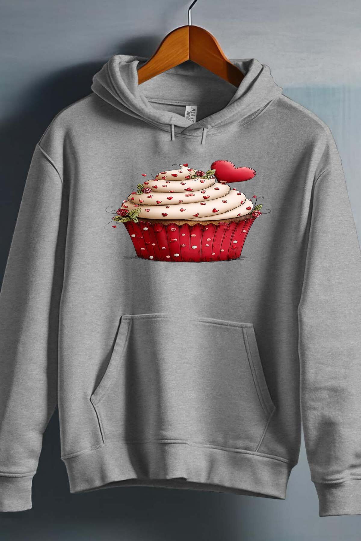 Grossiste I.A.L.D FRANCE - Cupcake coeur - Sweat Capuche Fille