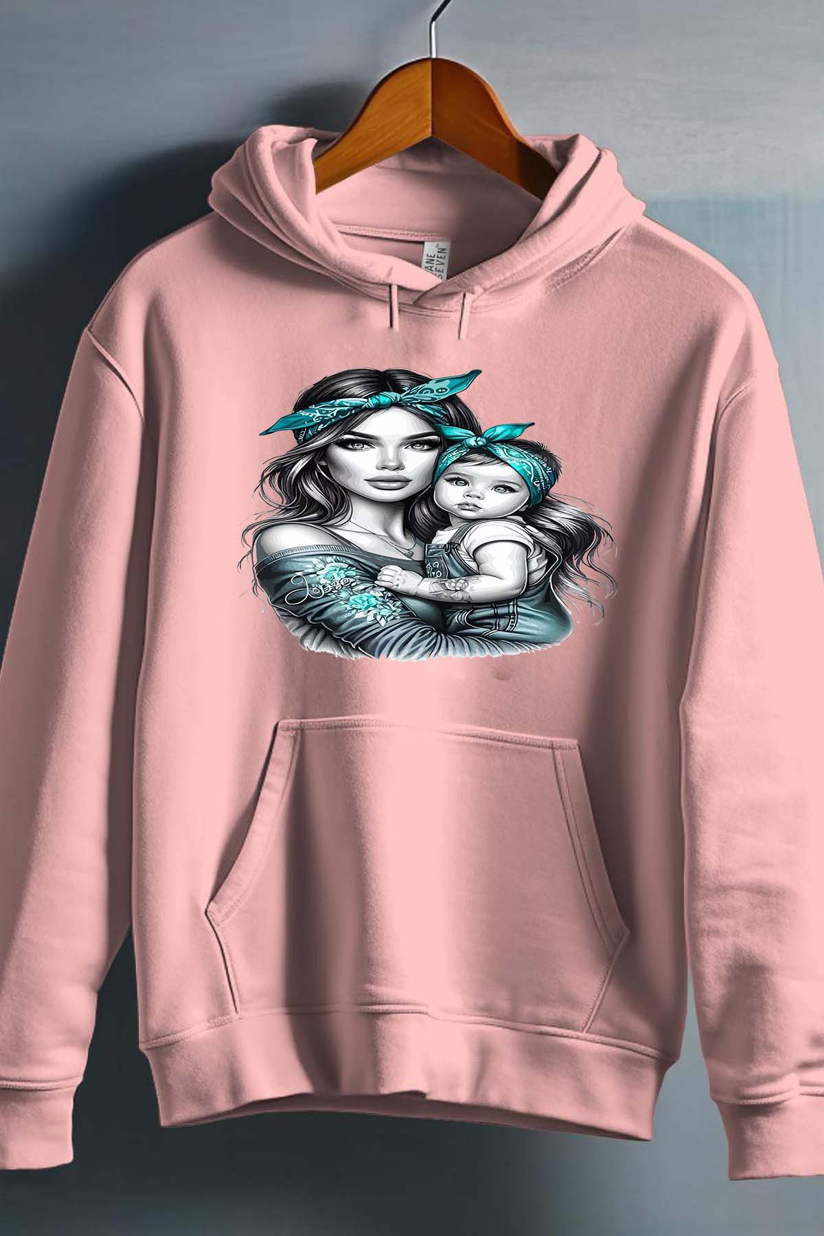 Mayorista I.A.L.D FRANCE - Bandana mamá hija - Sudadera con capucha para niñas