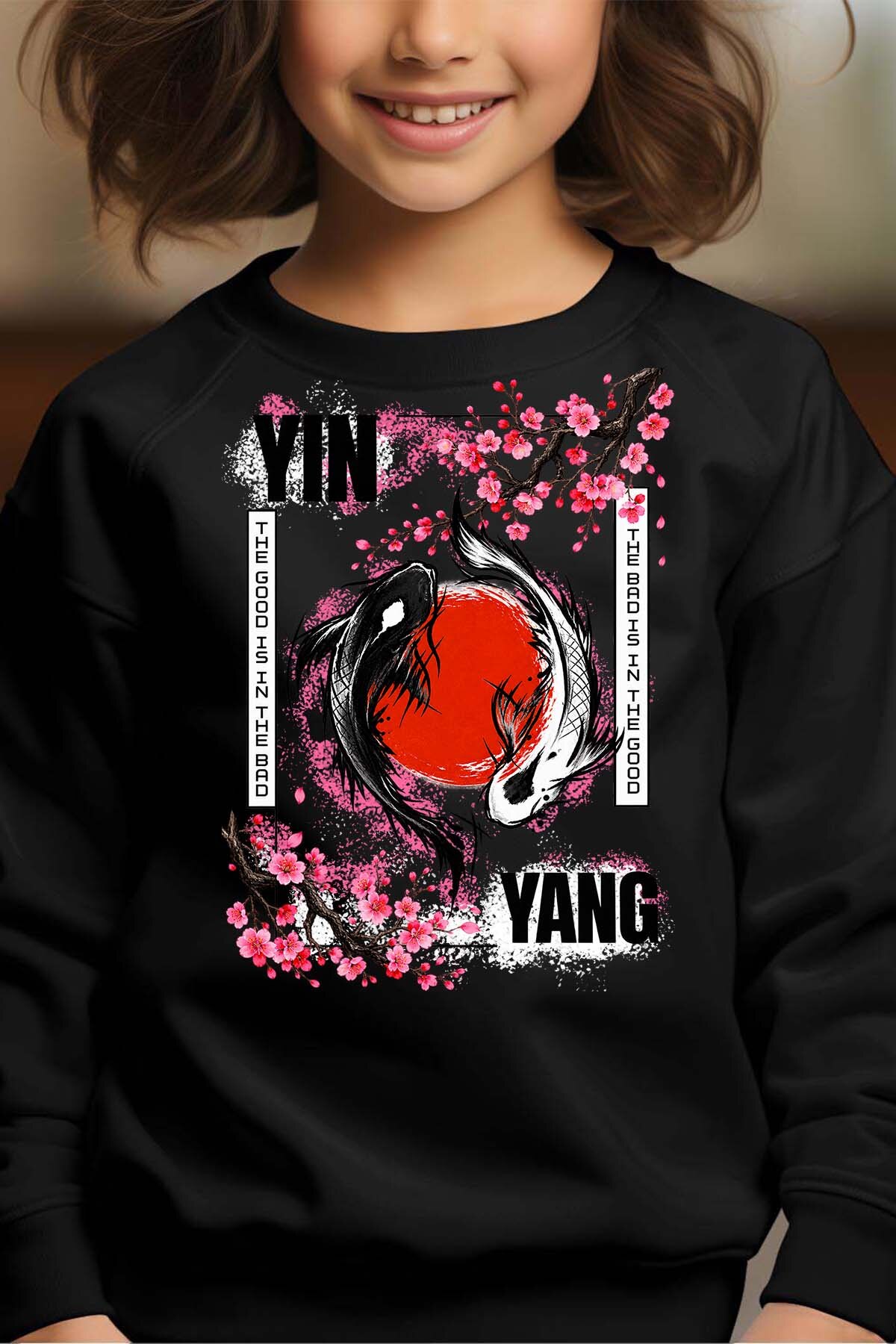 Wholesaler I.A.L.D FRANCE - Sakura yin yong - Crewneck sweatshirt Girl
