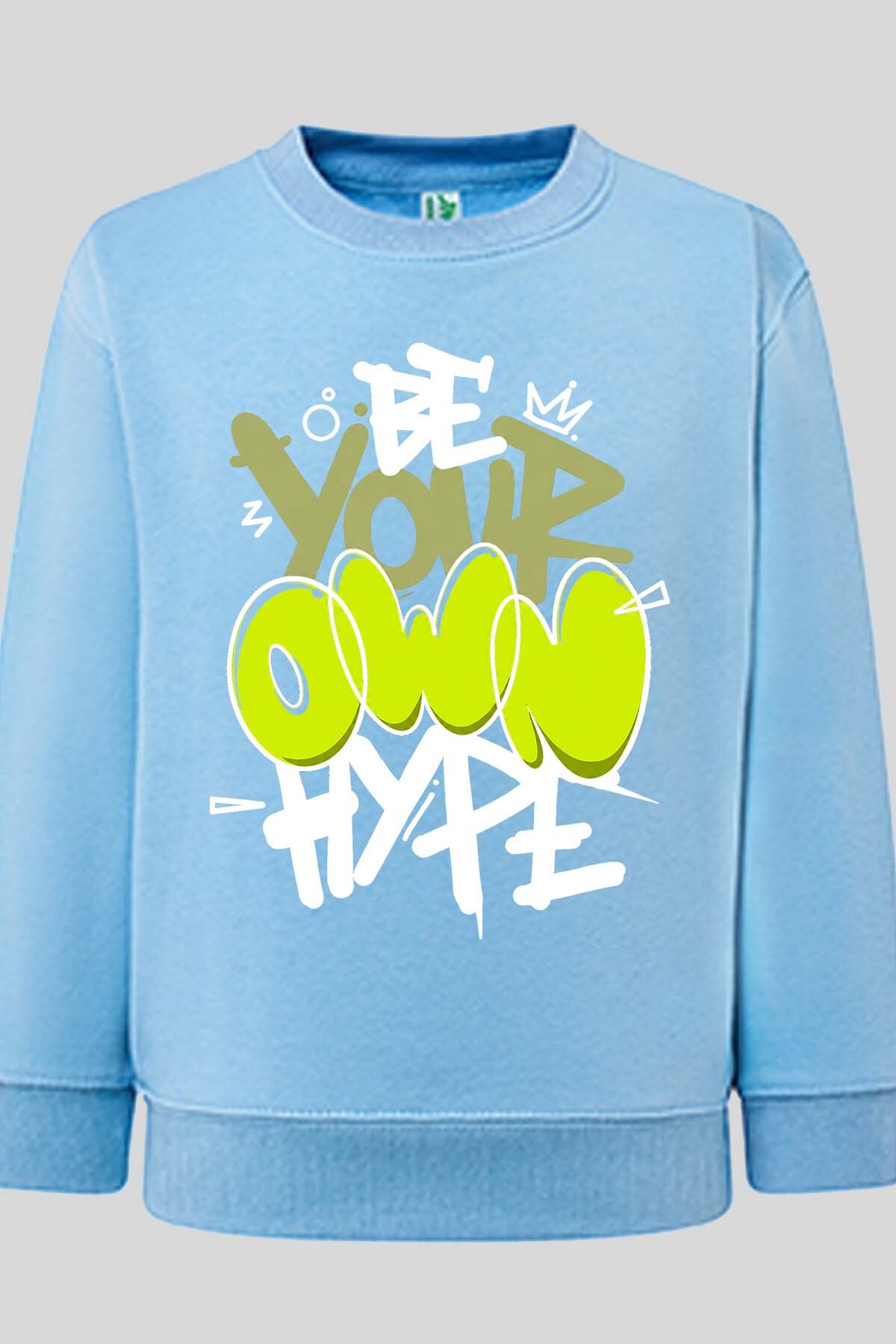 Grossiste I.A.L.D FRANCE - Be your own hype BLANC - Sweat Col Rond Garçon