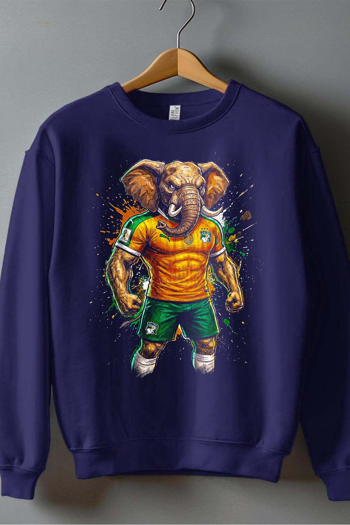 Grossiste I.A.L.D FRANCE - Cote d'ivoire 1 Mascot - Sweat Col Rond Garçon