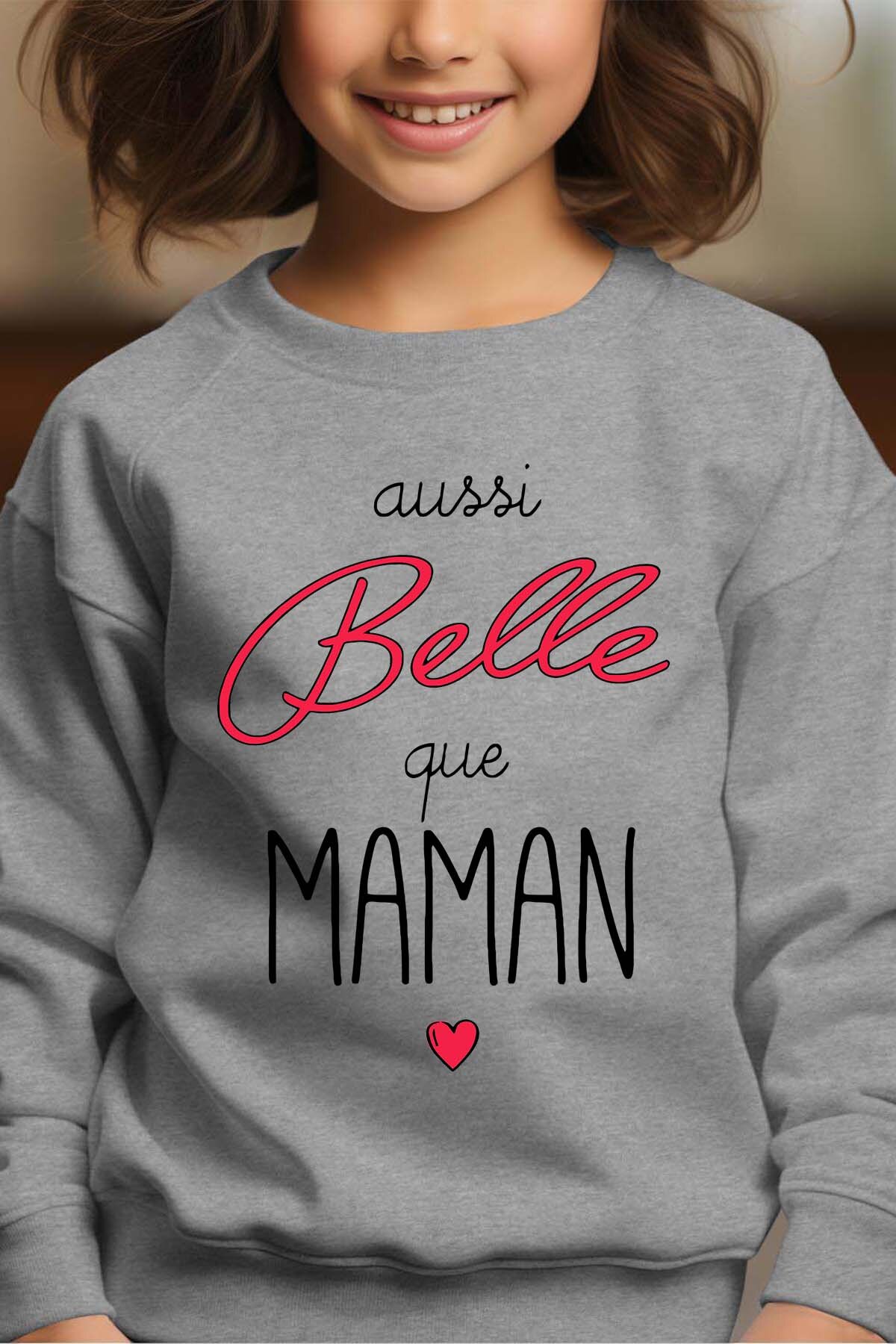 Grossiste I.A.L.D FRANCE - Aussi belle ke maman - Sweat Col Rond Fille