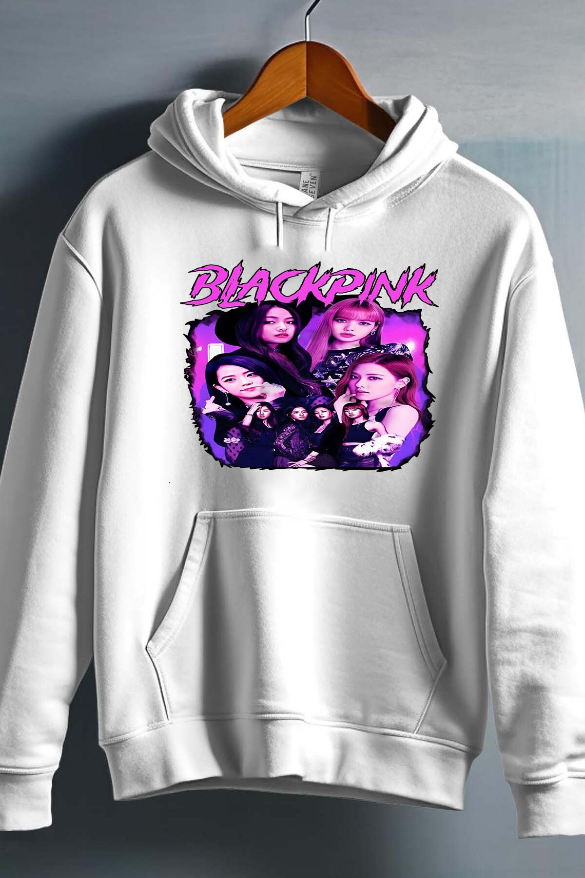 Grossiste I.A.L.D FRANCE - Black pink Bootleg 01 - Sweat Capuche Fille