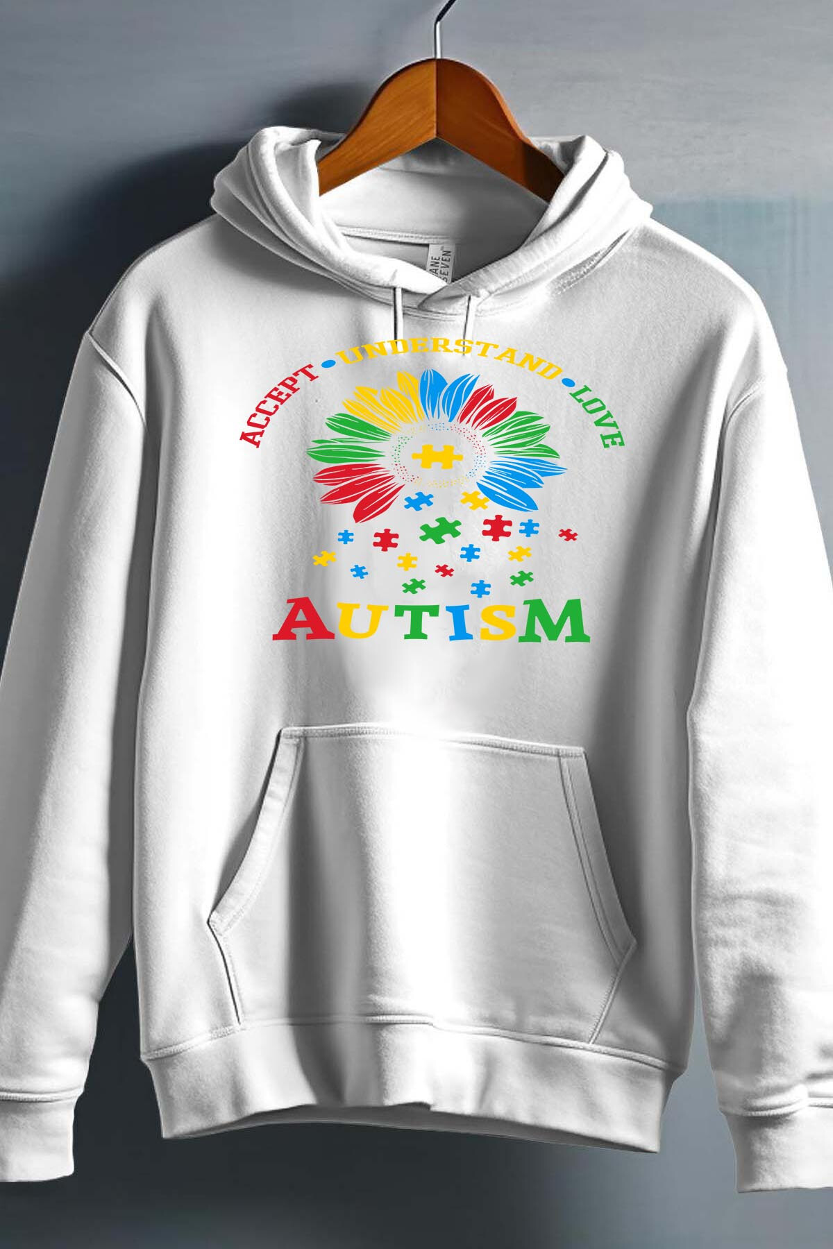 Grossiste I.A.L.D FRANCE - Autism Accept - Sweat Capuche Garçon
