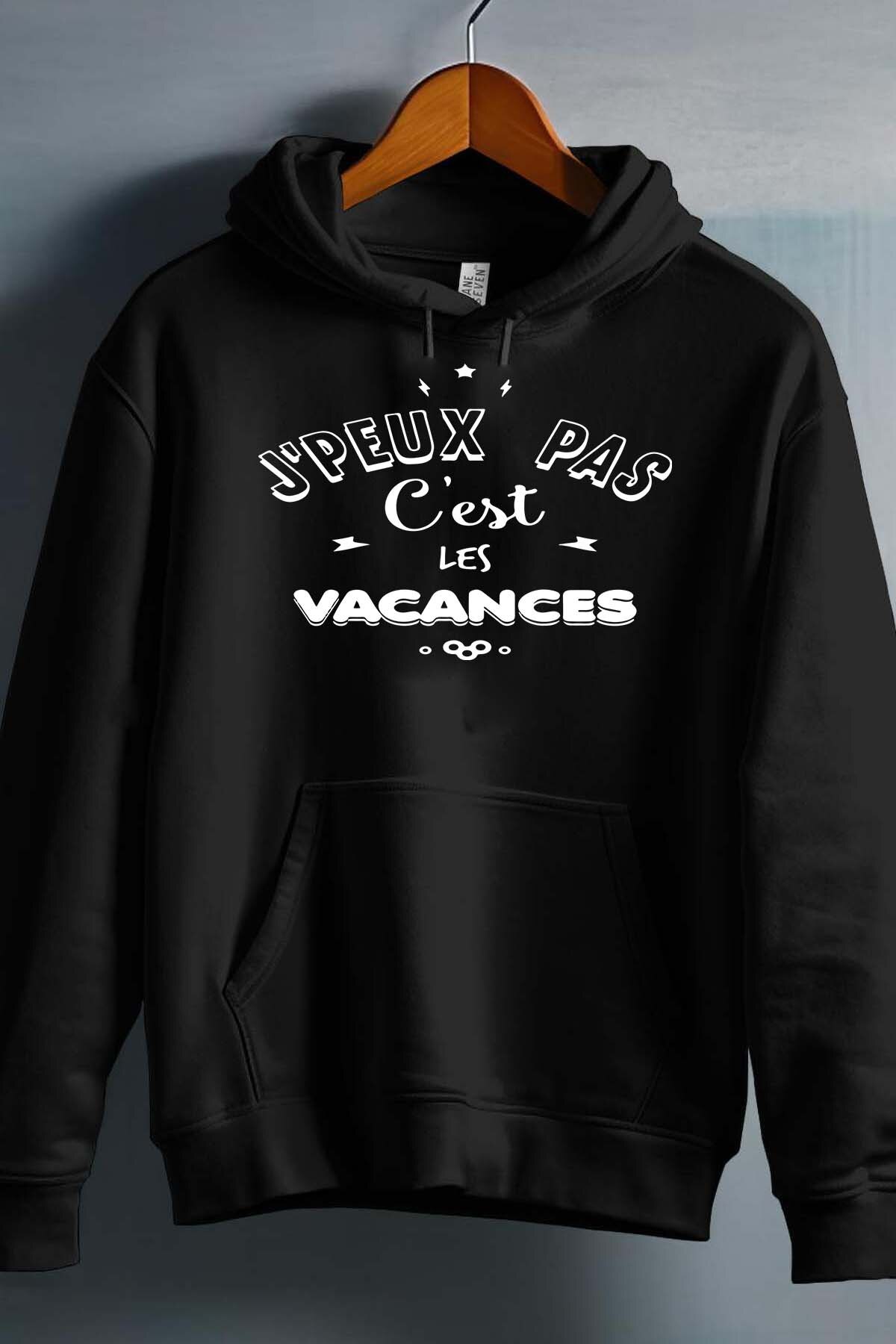 Grossista I.A.L.D FRANCE - Non posso C vacanze - Felpa con cappuccio ragazzo