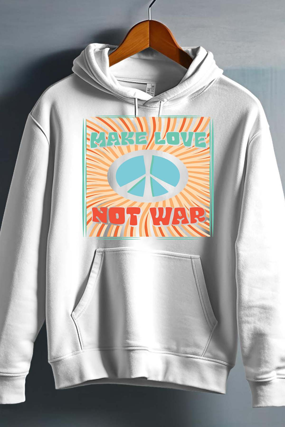Wholesaler I.A.L.D FRANCE - Not war Love  - Hooded sweatshirt Boy