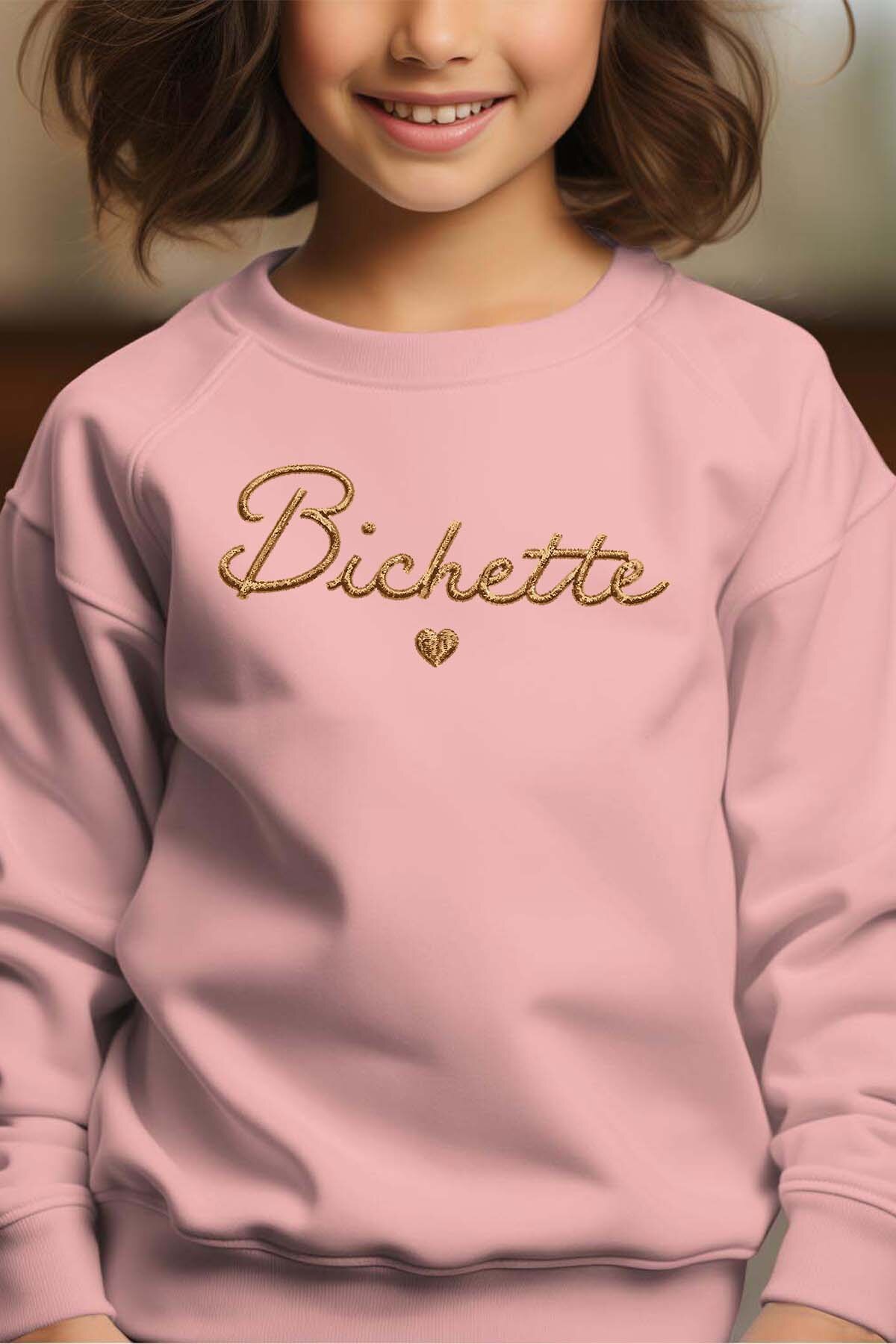 Grossiste I.A.L.D FRANCE - Bichette brod - Sweat Col Rond Fille